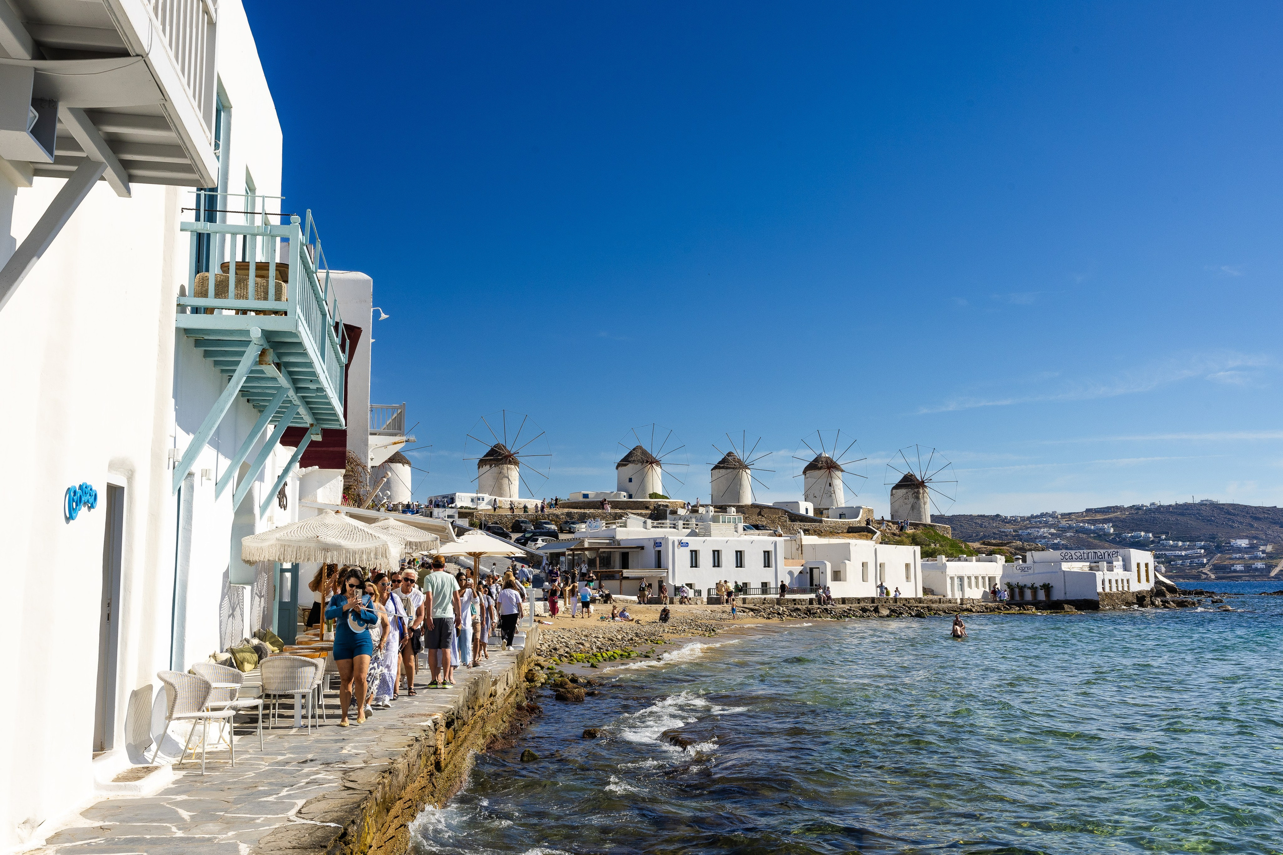 Миконос. Фото департамент круизного лайнера Астория Гранде