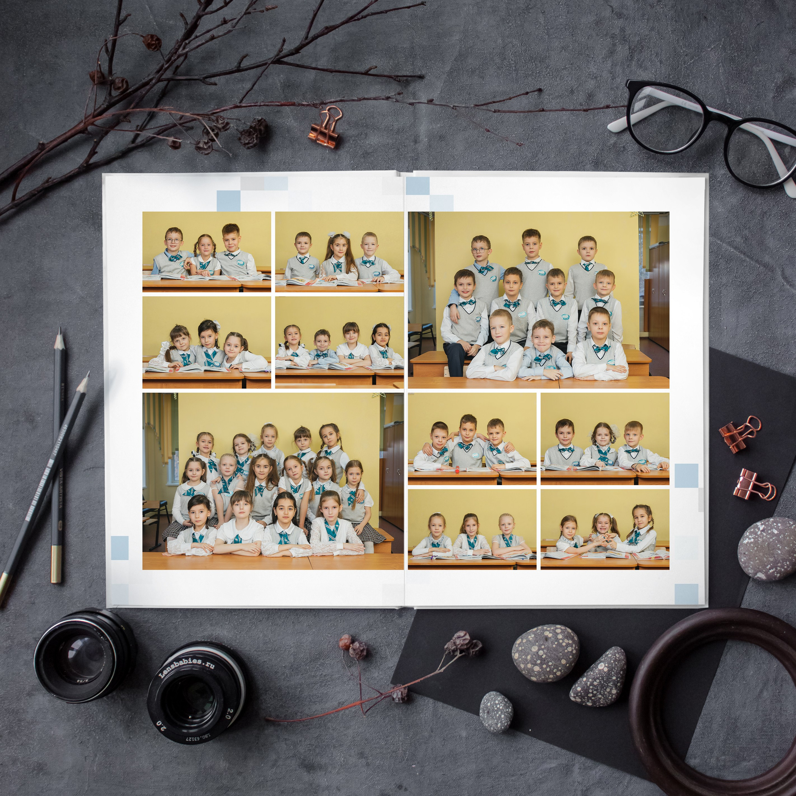 Альбом 21×30 4 разворота (8 страниц). Школьный фотограф в Новосибирске Наталья Иванченко