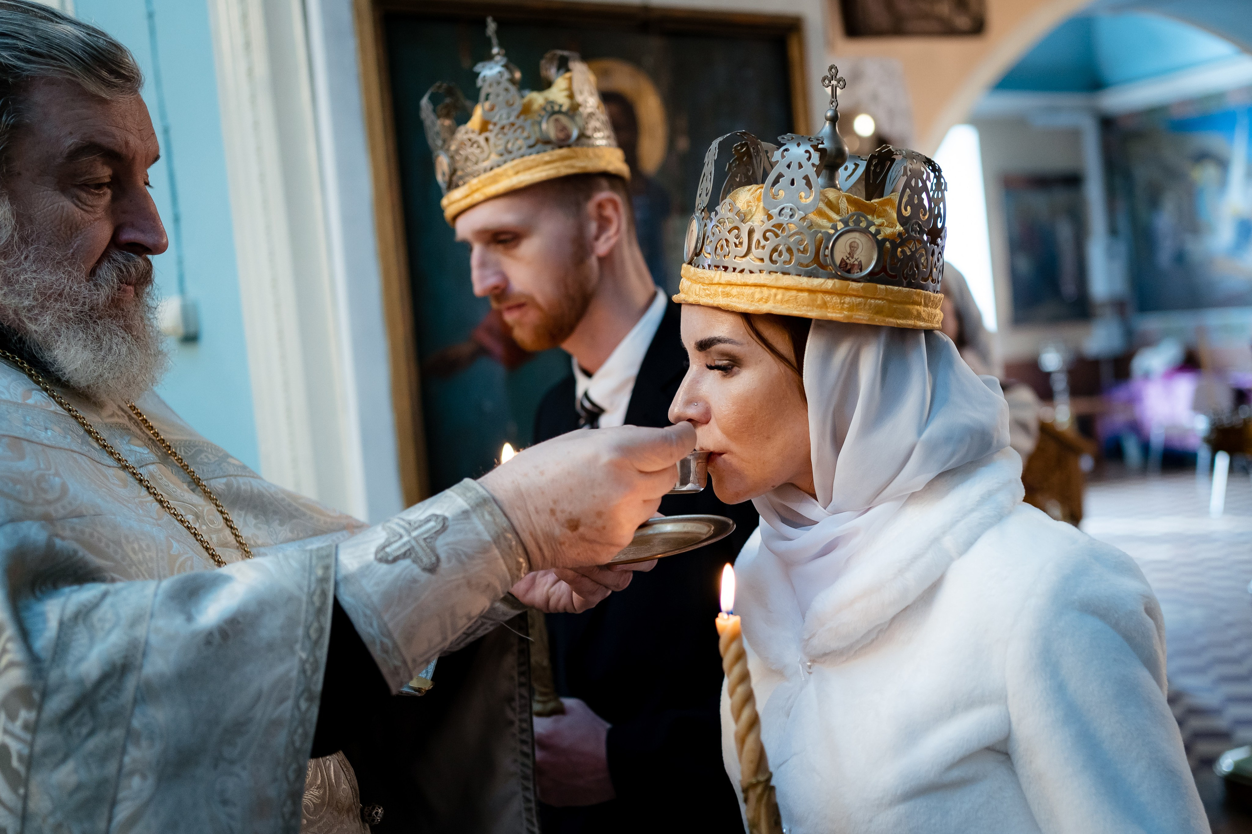 Венчание Анны и Олега. Семейный фотограф Варвара Сорока в городе Москве