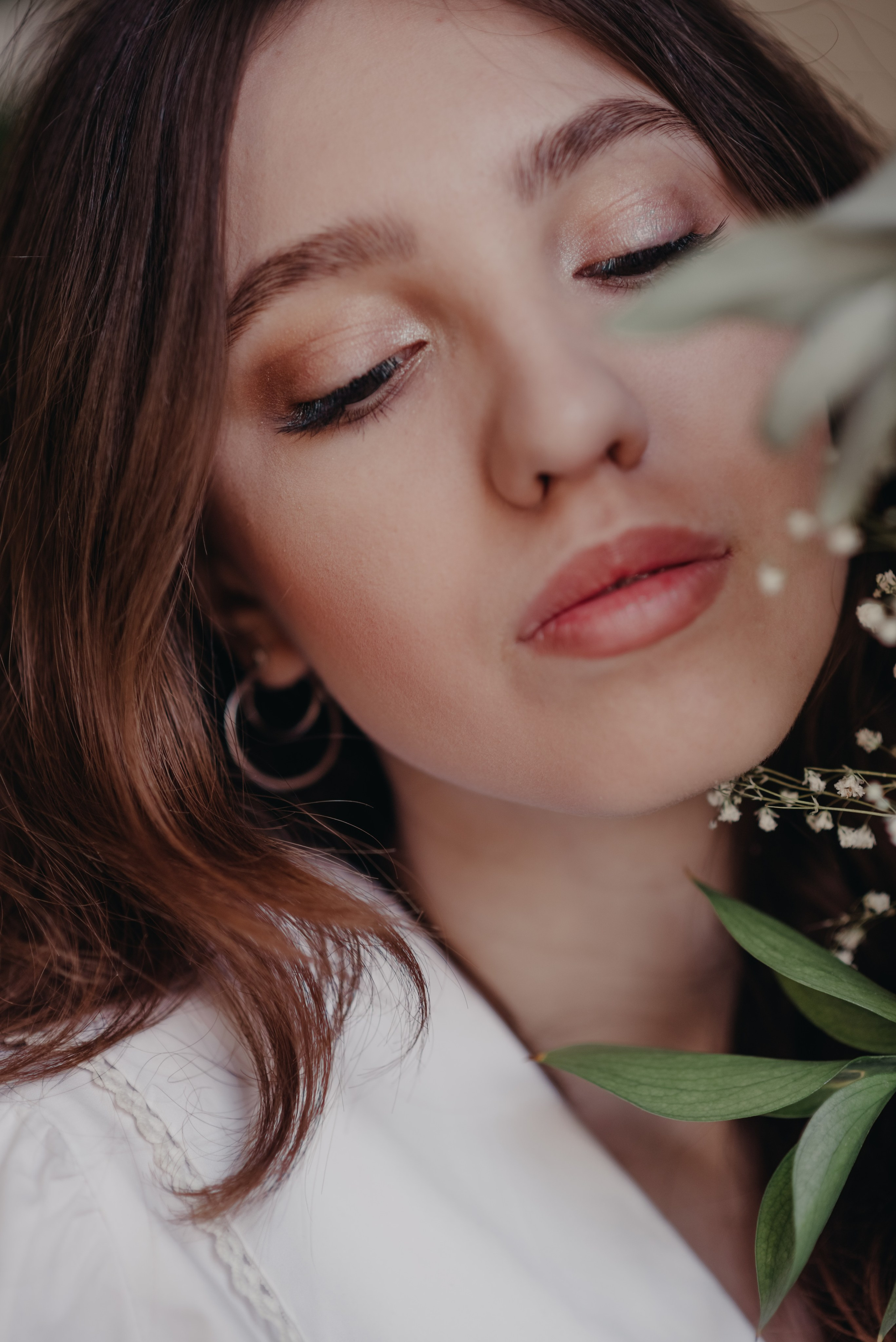 Фотоистория для Лены с цветами. Семейный и детский фотограф Оля в Тюмени