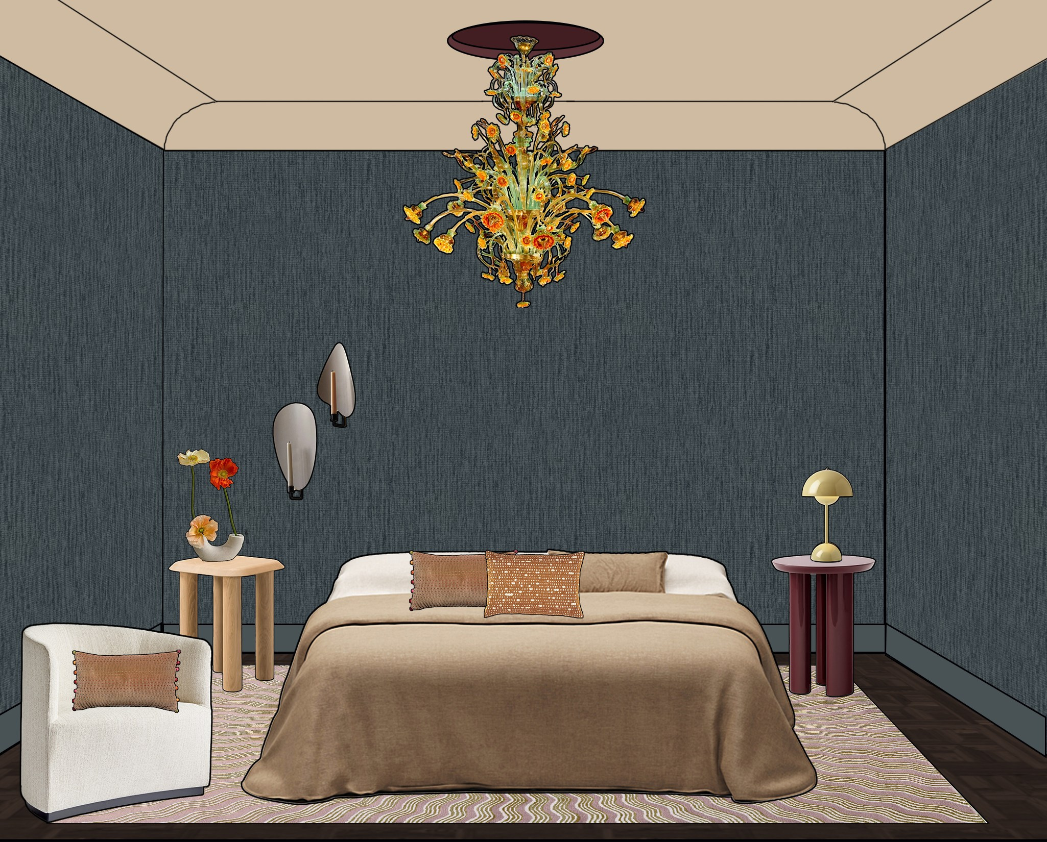 Various projects for decorating individual rooms. SHAIMERDINOVA INTERIORS