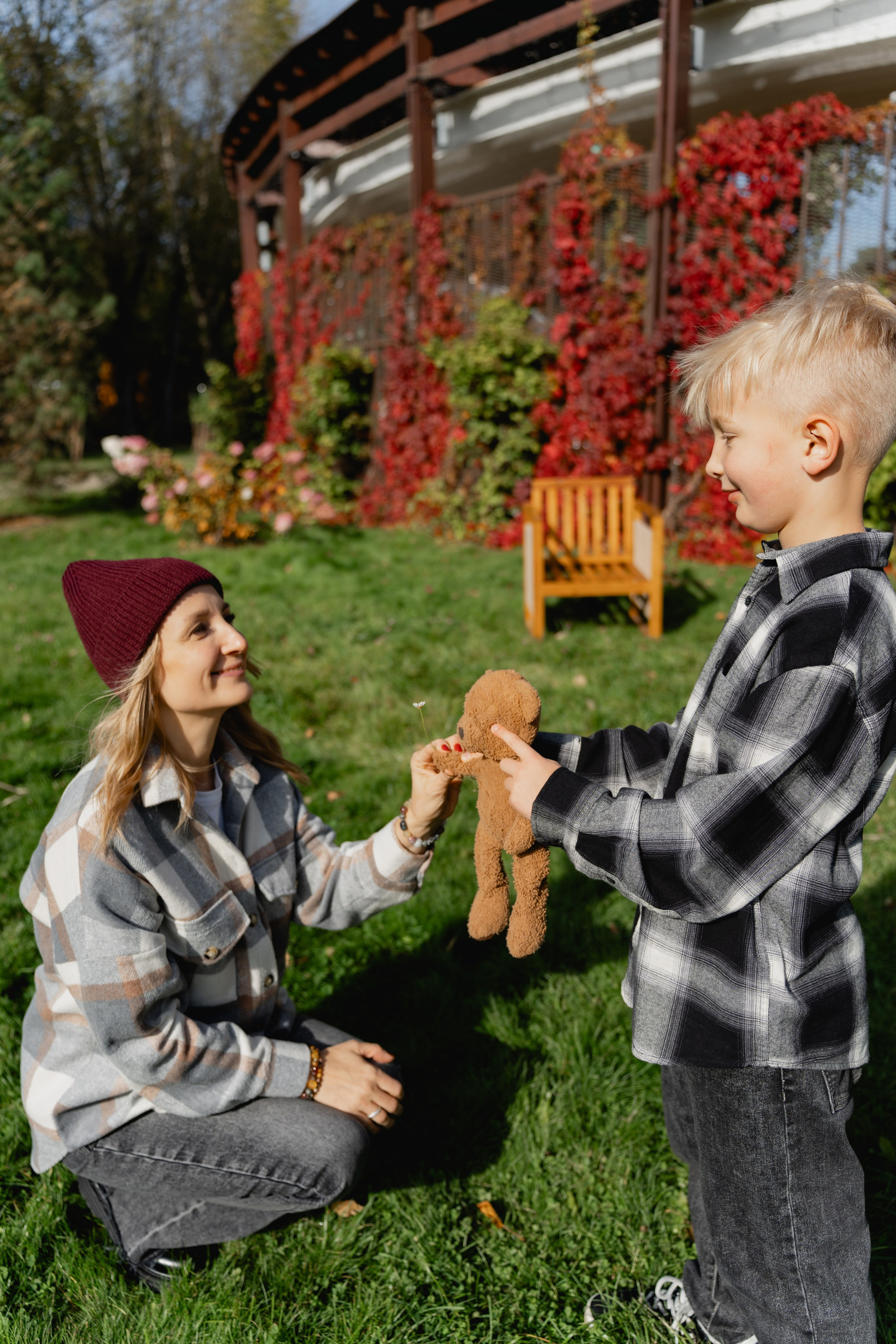 Осенняя прогулка с сыном. Виктория Саханкова — портретный и семейный фотограф в Москве
