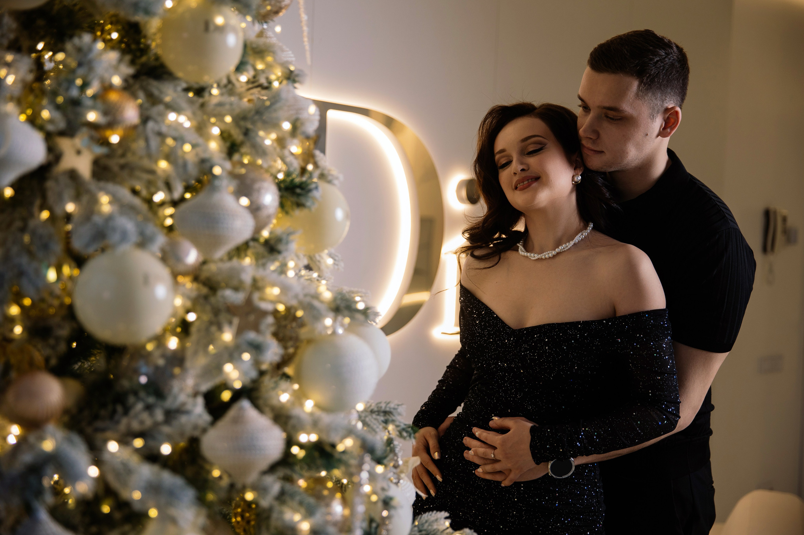 Новогодняя Love-story фотостудия Art Palace. Семейный фотограф Толстикова Кристина