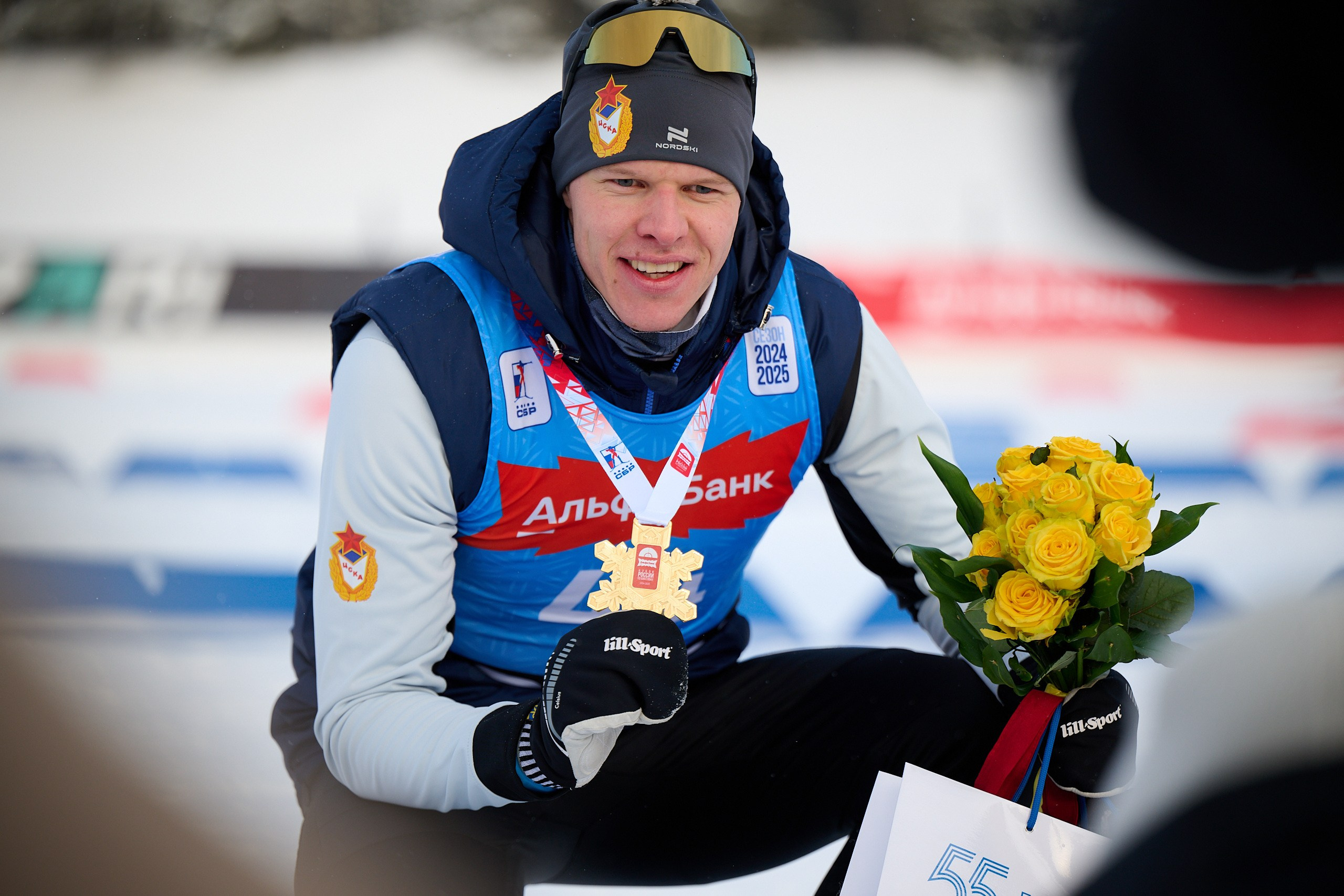 Биатлон. Чемпионат России — 2024/2025, 3-й этап, Ижевск. Спринт. Мужчины. Спортивный репортажный фотограф в Ижевске Сергей Мерзляков