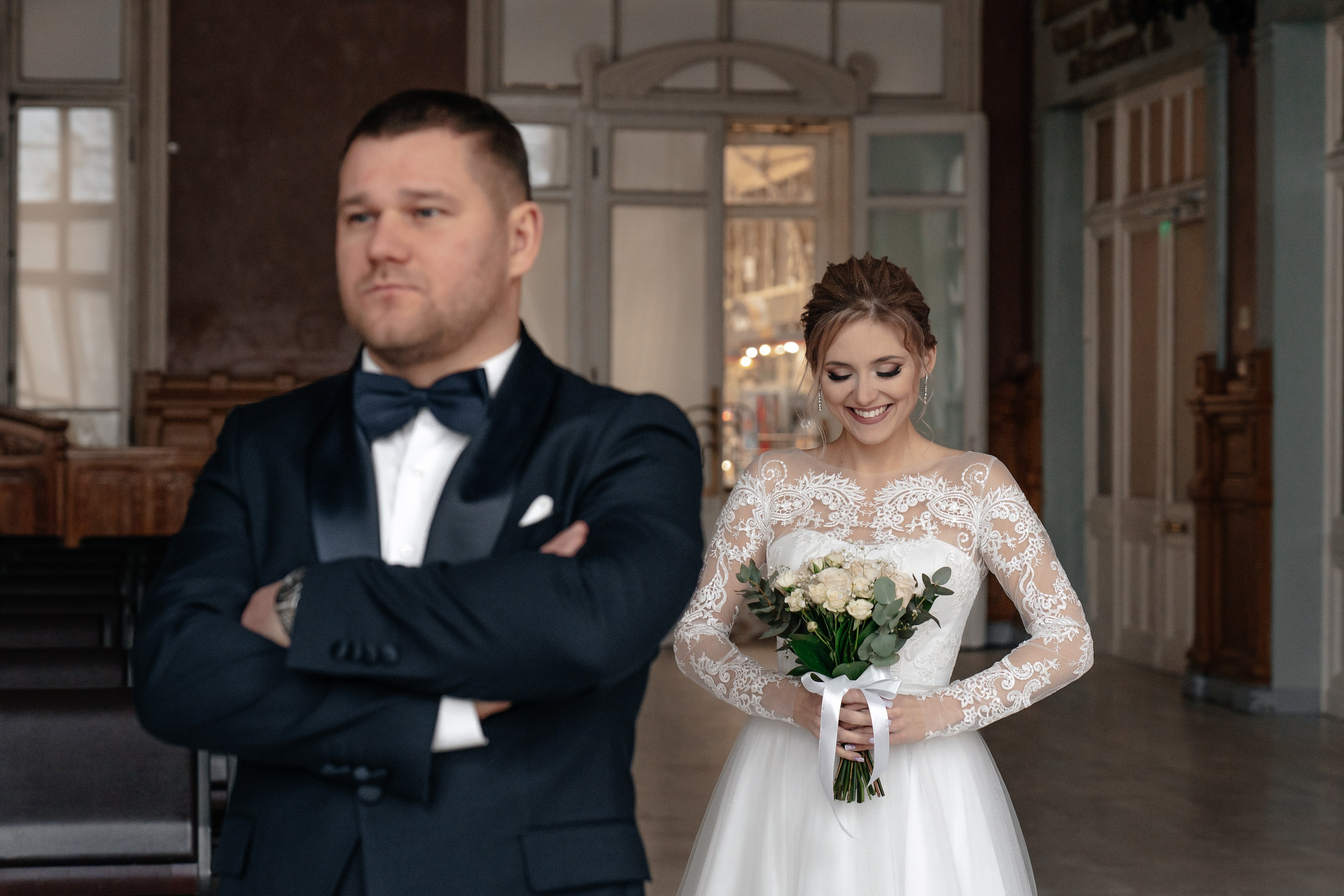 Свадебная фотосессия зимой в Санкт-Петербурге. Свадебный фотограф Александр Невский в Санкт-Петербурге