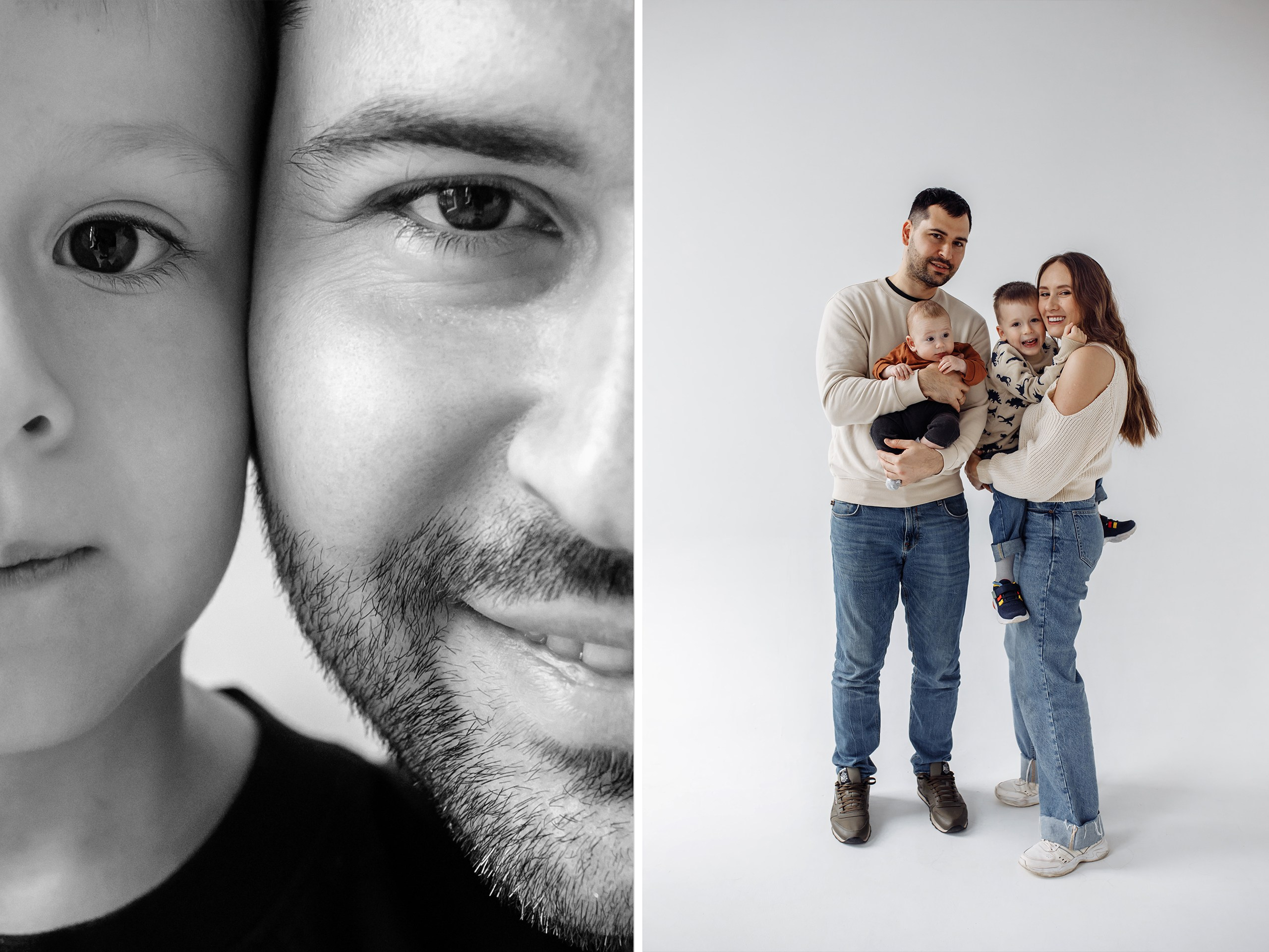 Семейные фотосессии в студии и на природе Одинцово Москва. Фотограф в Москве и Одинцово Кравченко Кристина