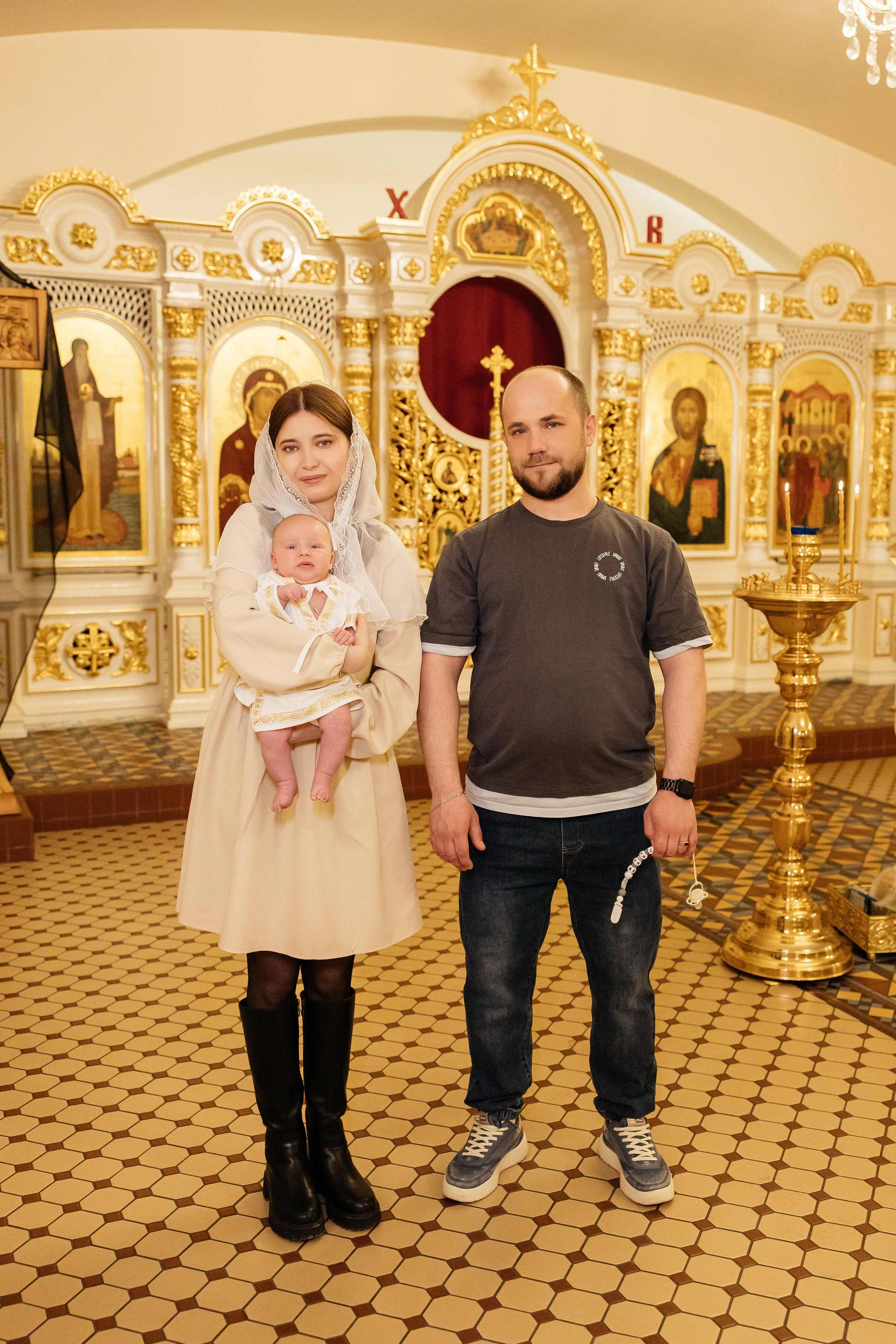 Таинство Крещения Максима и Александра. Храм Покрова Пресвятой Богородицы