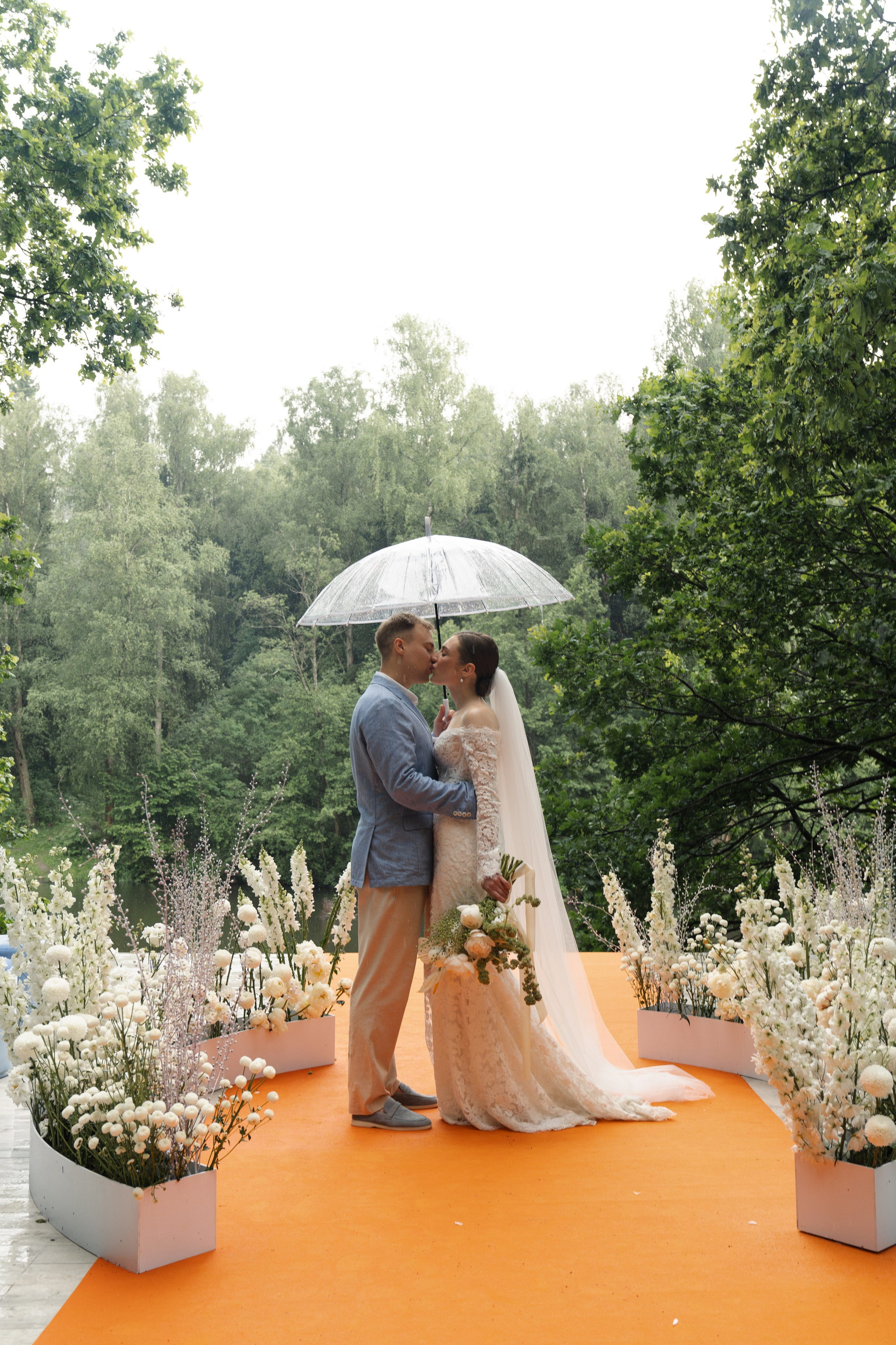 Оранжево-голубое слияние. VENSKAYA WEDDING & EVENT PLANNER