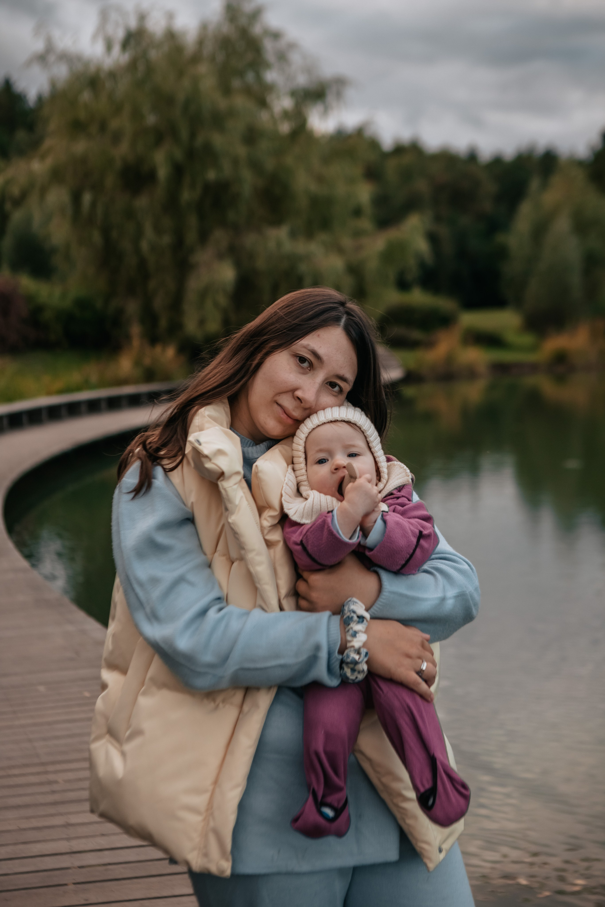 Габи и семья. Прогулка в Мещерском парке. Семейный фотограф анималист Мария Крючкова