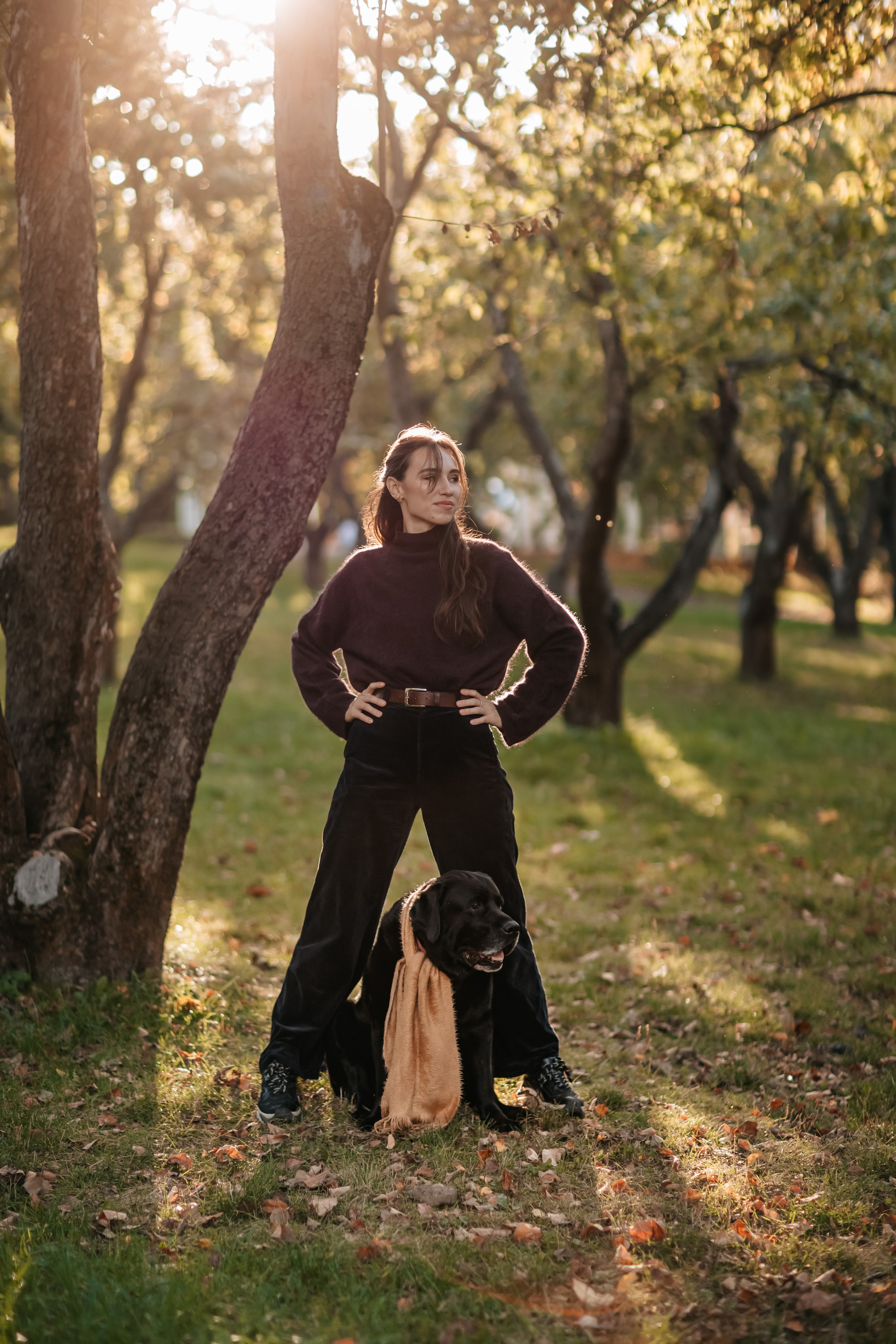 Лексус, Наталья и Лиза. Прогулка в Коломенском. Семейный фотограф анималист Мария Крючкова