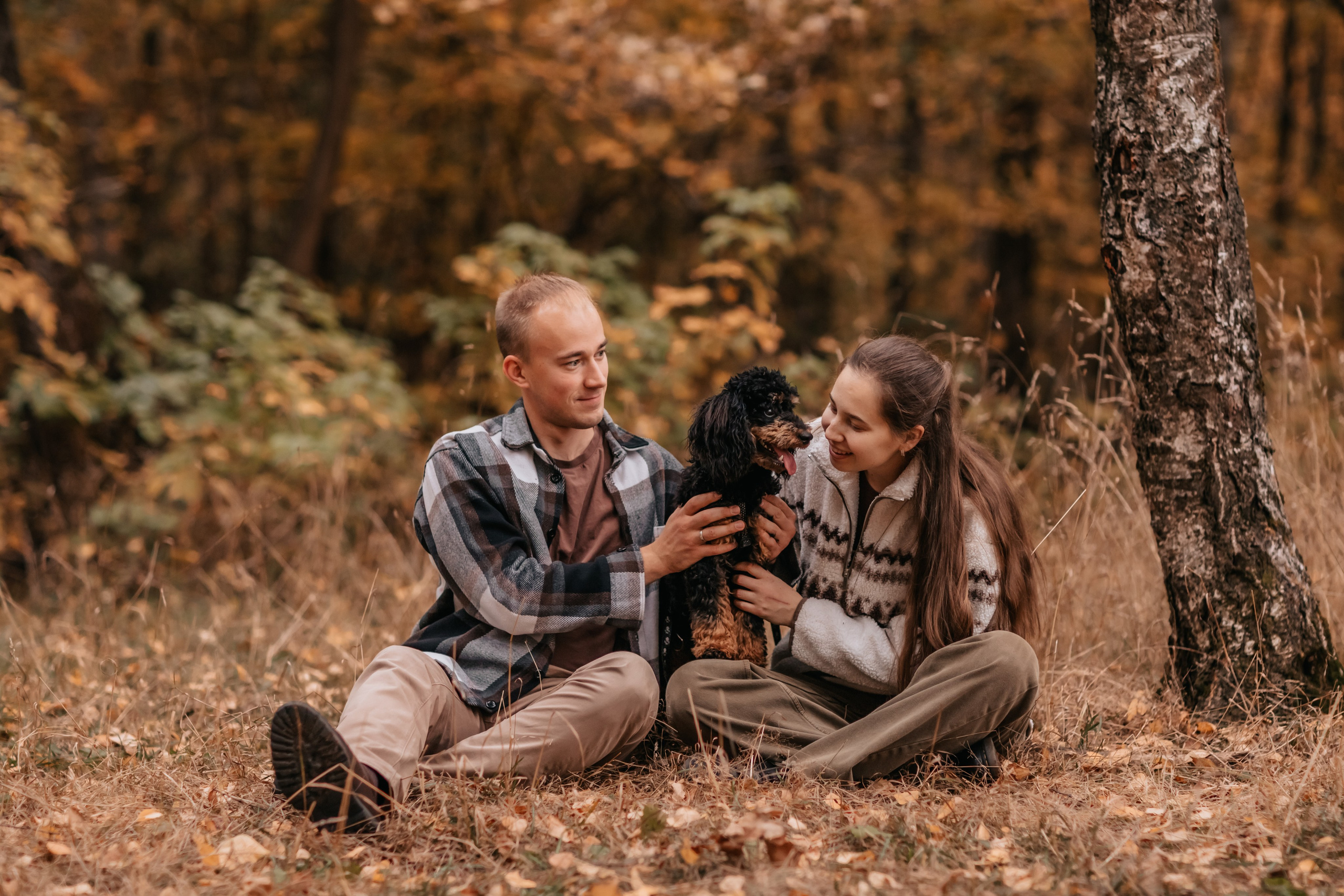 Пряник и семья, прогулка в Тимирязевском парке. Семейный фотограф анималист Мария Крючкова