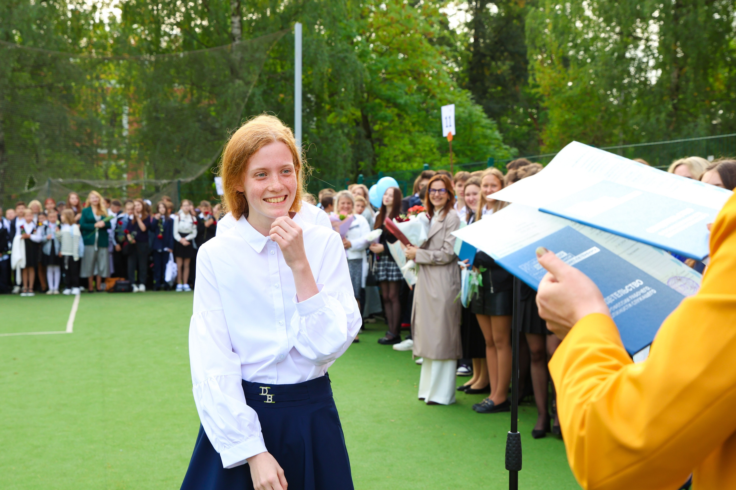 1 сентября в школе № 500. Фотограф Дарья Попова