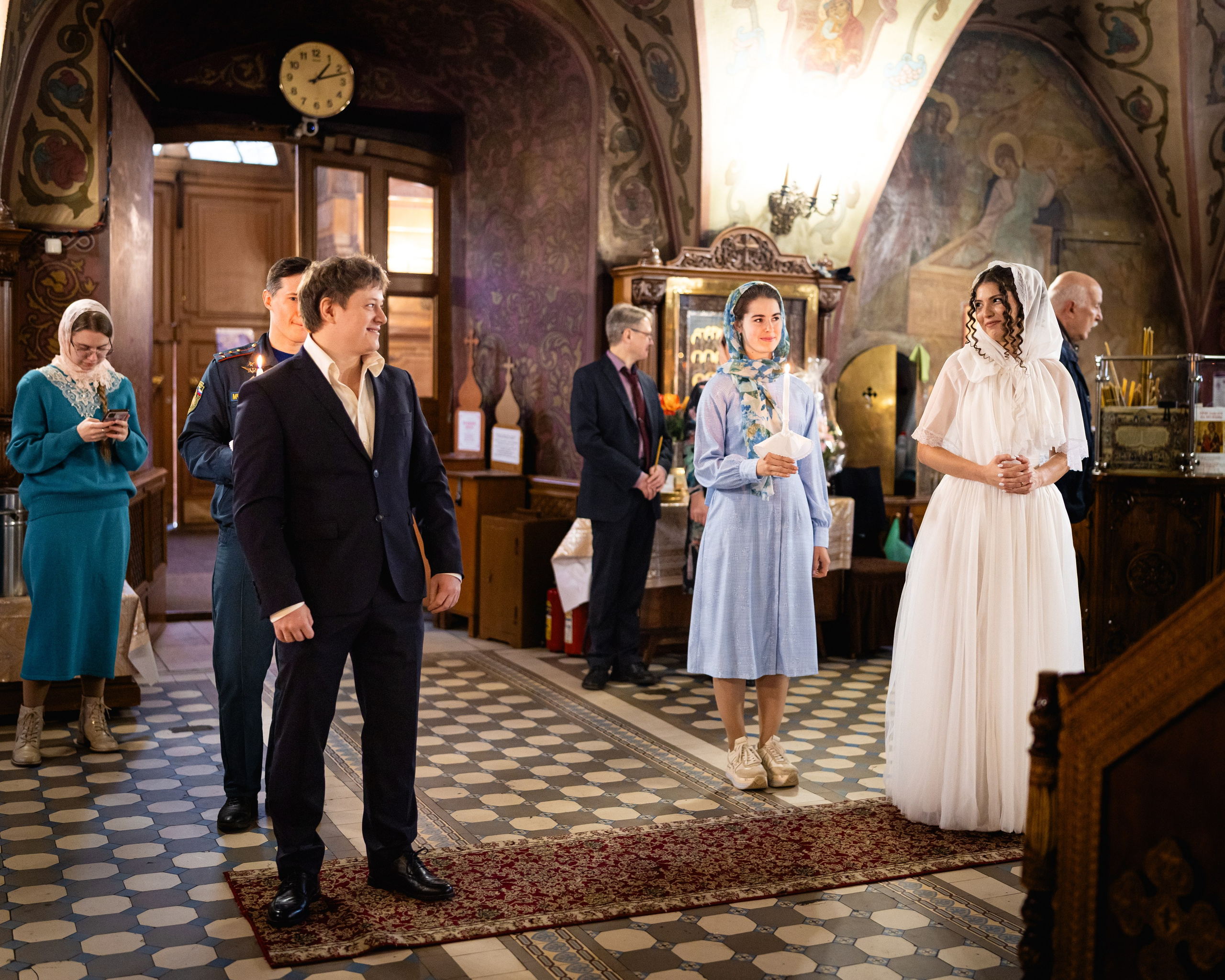 Венчание Михаила и Евы. Уникальный фотограф на крещение и венчание. Москва