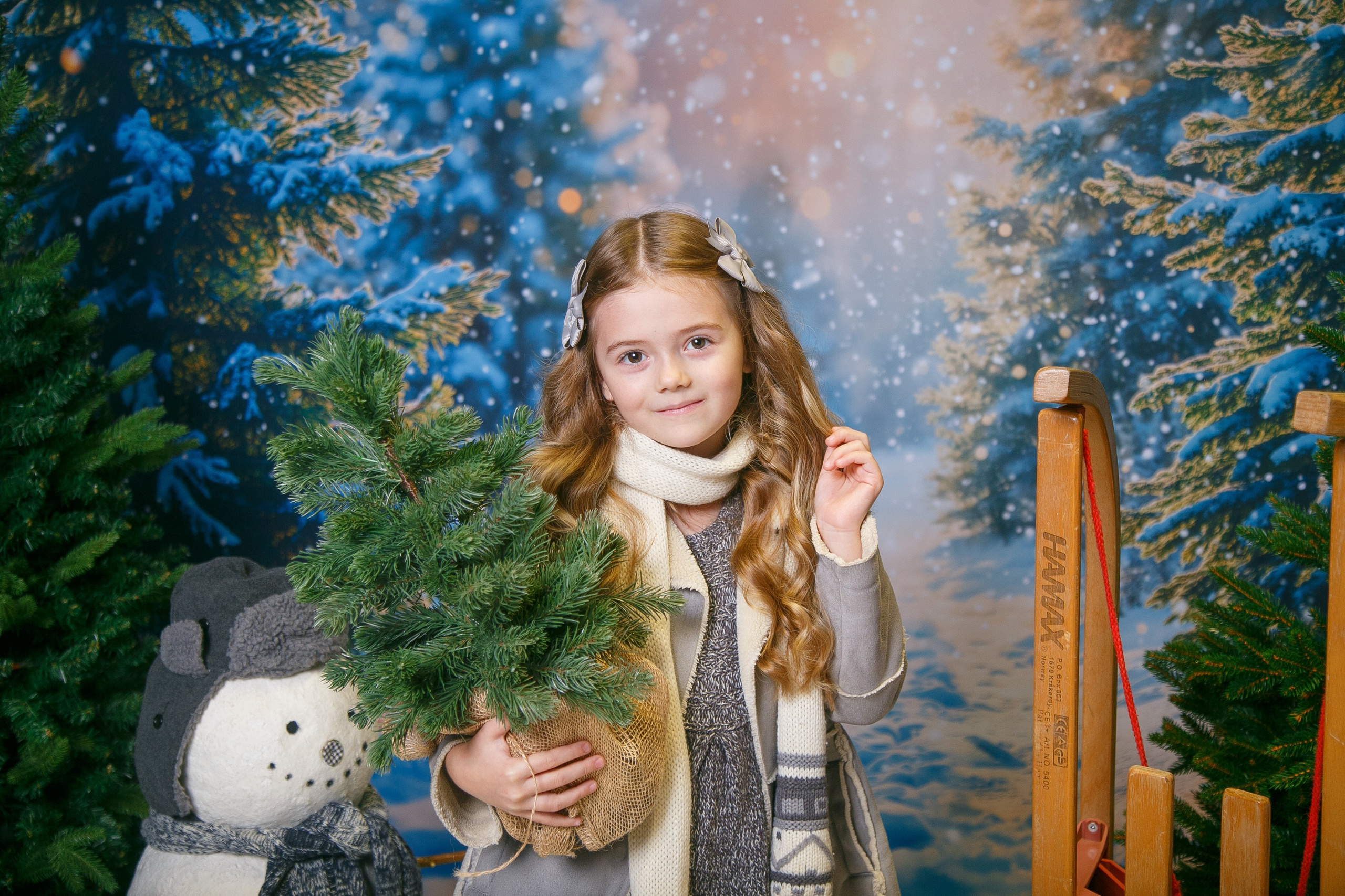 Зимний лес. Детская фотостудия Москва