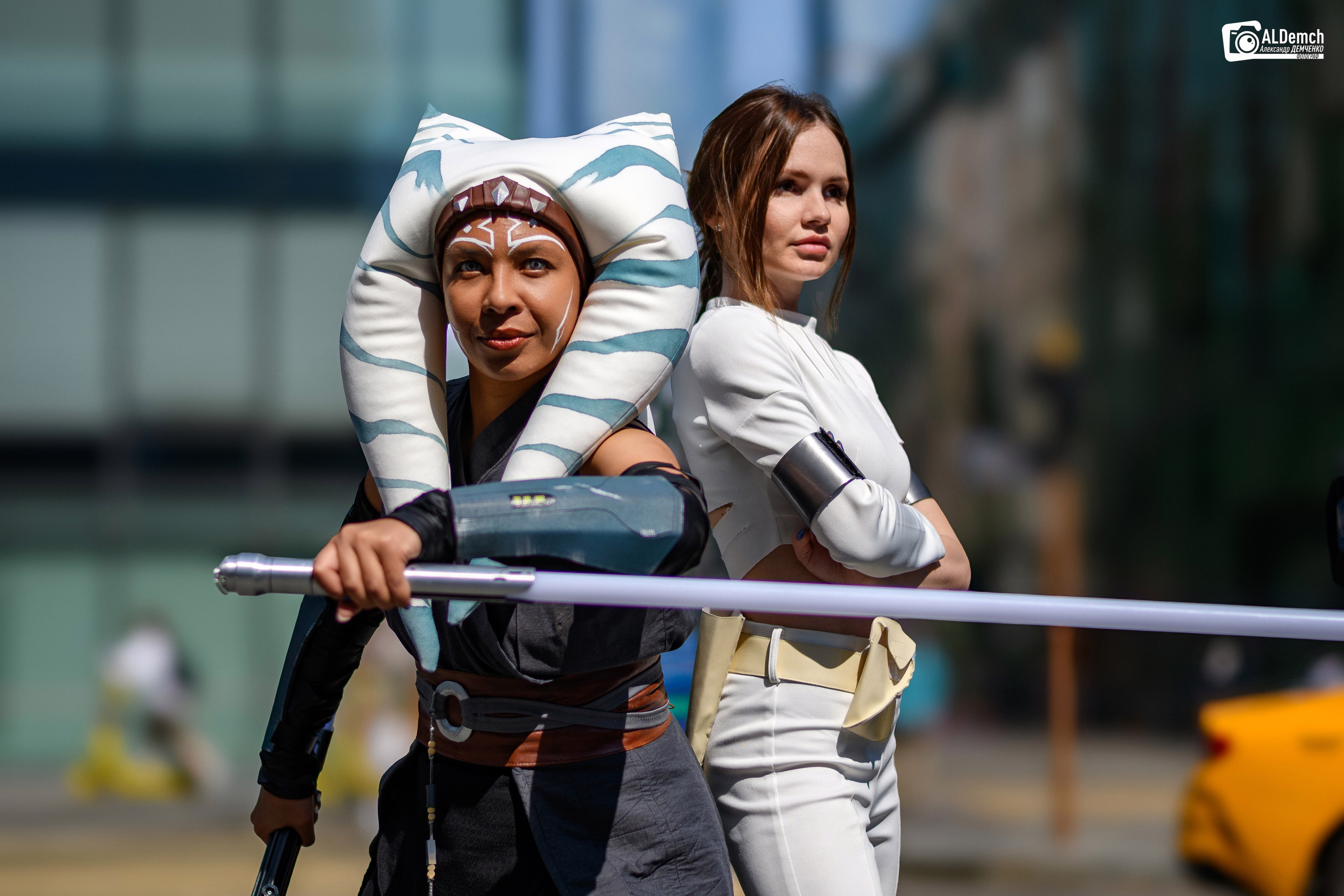 Асока Тано и Падме Амидала косплей фотосессия от фотографа в Москве. Персонажи из Звёздных войны (Star wars)