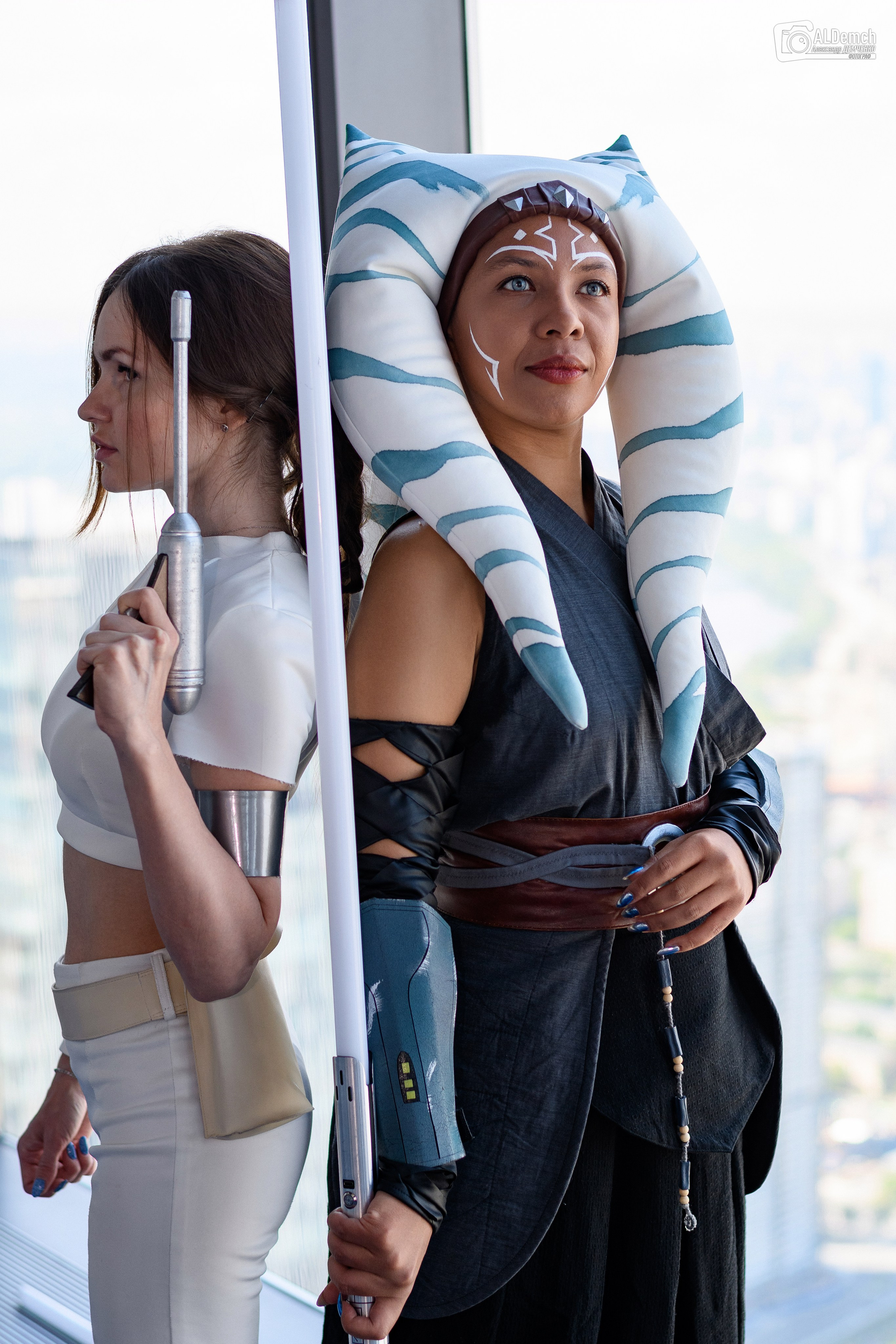 Асока Тано и Падме Амидала косплей фотосессия от фотографа в Москве. Персонажи из Звёздных войны (Star wars)