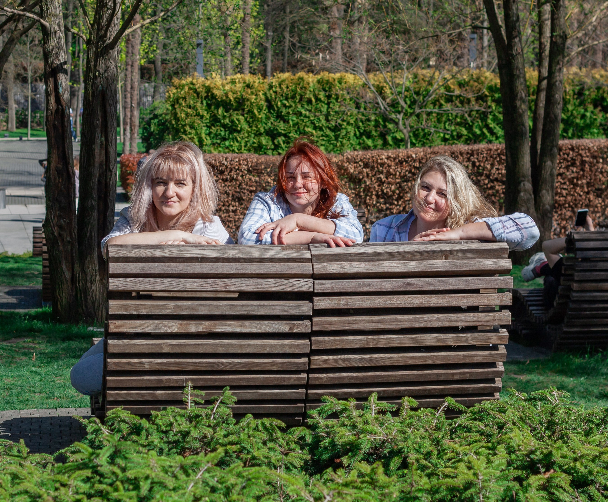 В парке. Фотограф