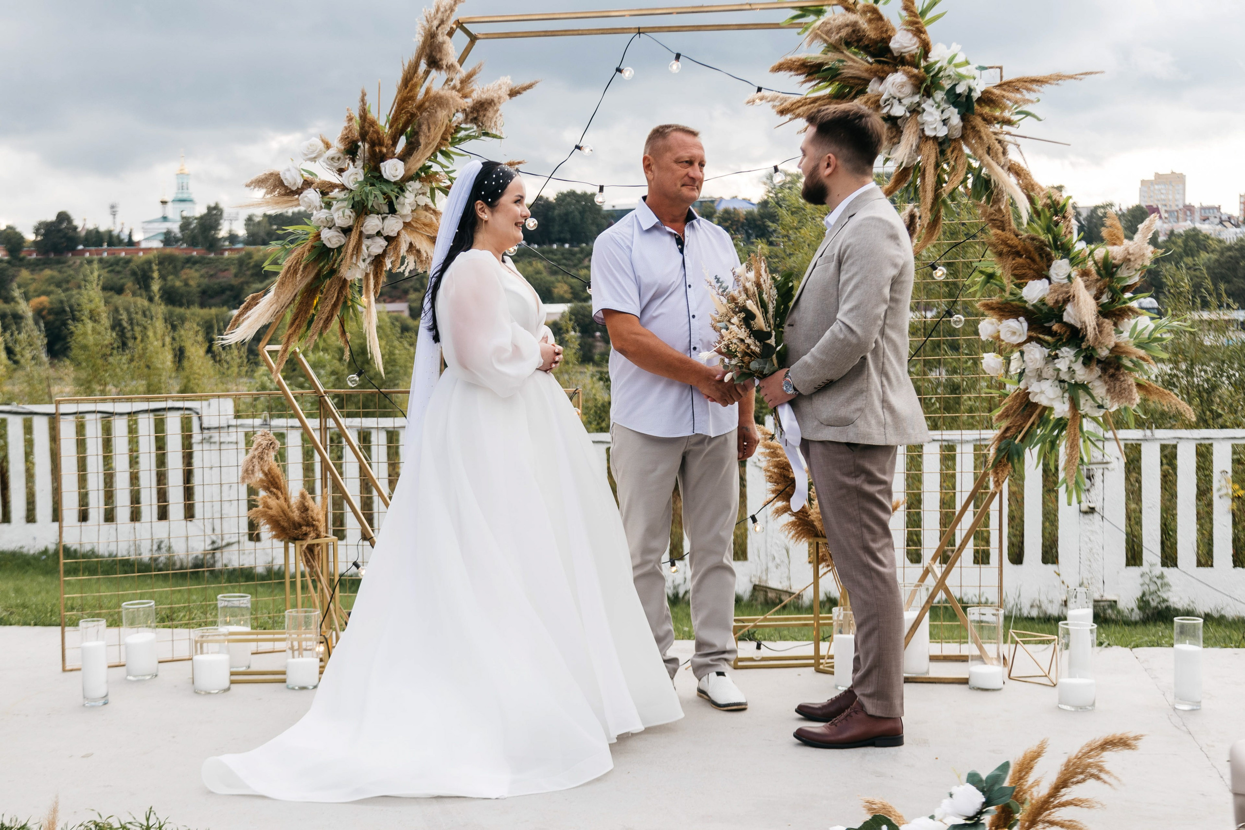 Свадебная церемония на площадке "Суши Вёсла" Оля-ля кейтеринг