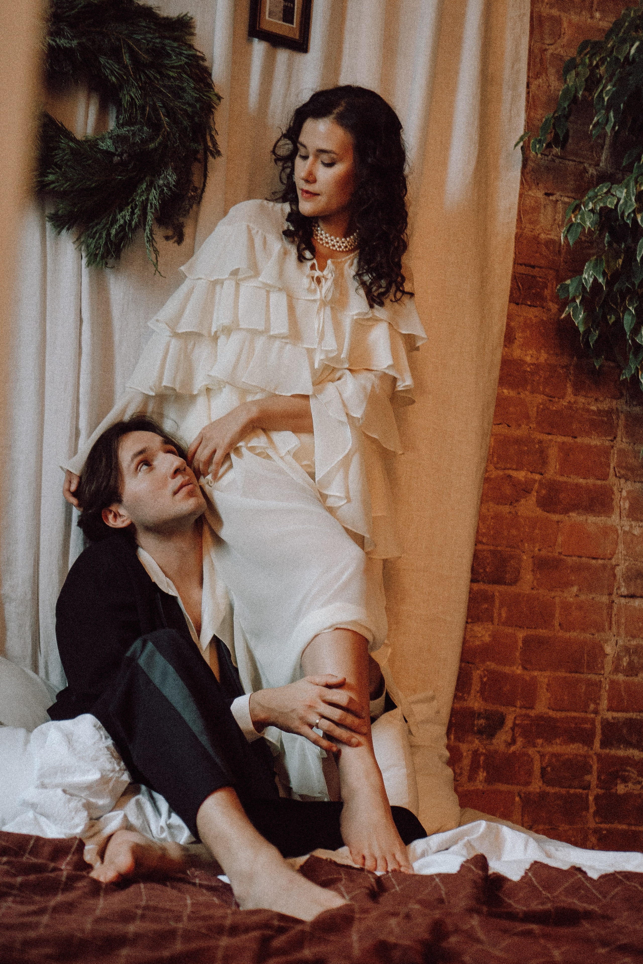 УТРО ЖЕНИХА И НЕВЕСТЫ В ФОТОСТУДИИ И ОСНОВНАЯ ФОТОСЕСИСИЯ ЗИМОЙ. Профессиональный фотограф, Санкт-Петербург — Виктория Богомолова