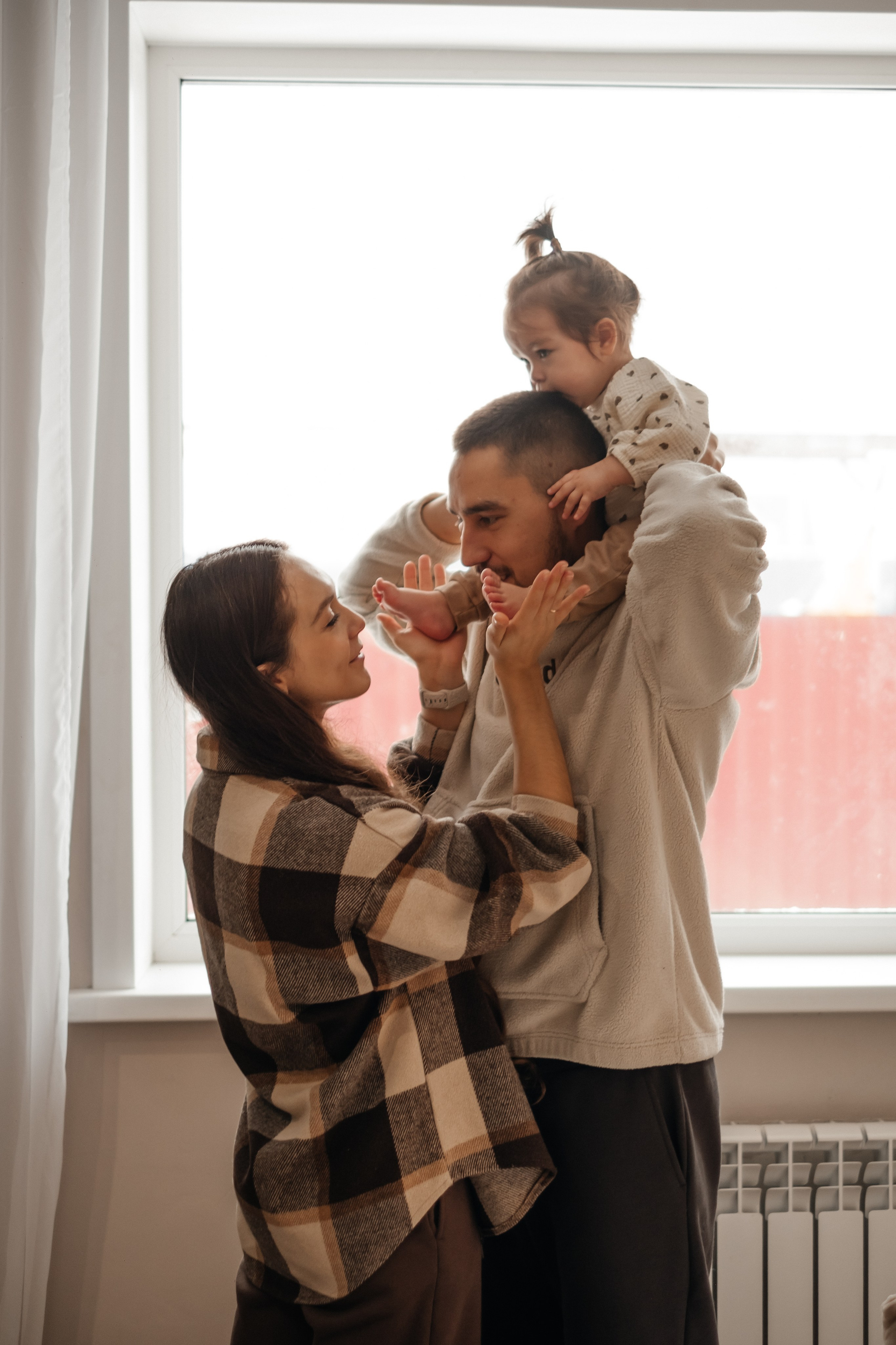 Катя, Саша и Еся | домашняя съемка. Фотограф в Новосибирске Диана Ильиных