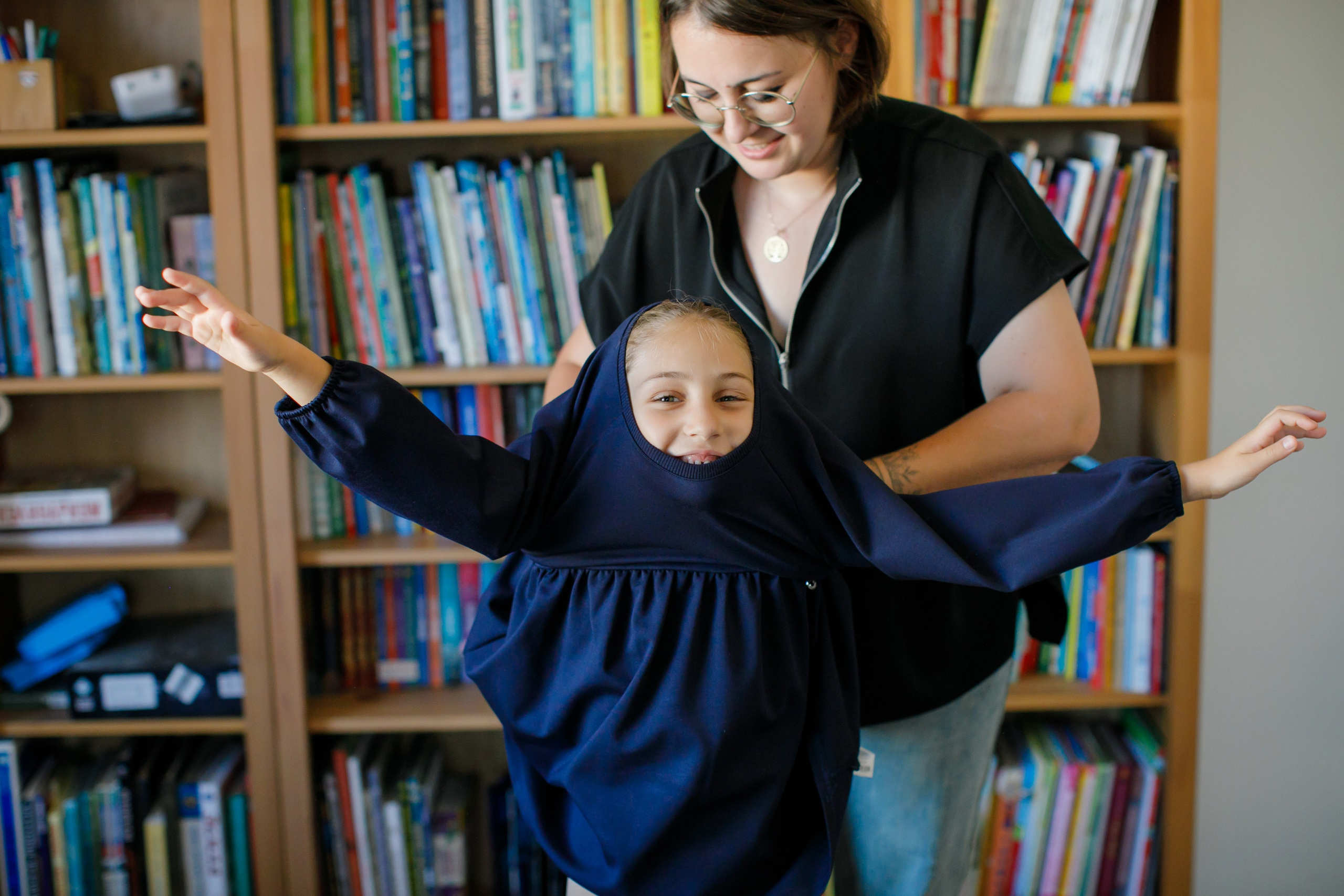 Первоклашка. Как Нюсю в школу провожали. Школьные альбомы, Семейные съемки, Портреты, Фотограф Елена Кузнецова