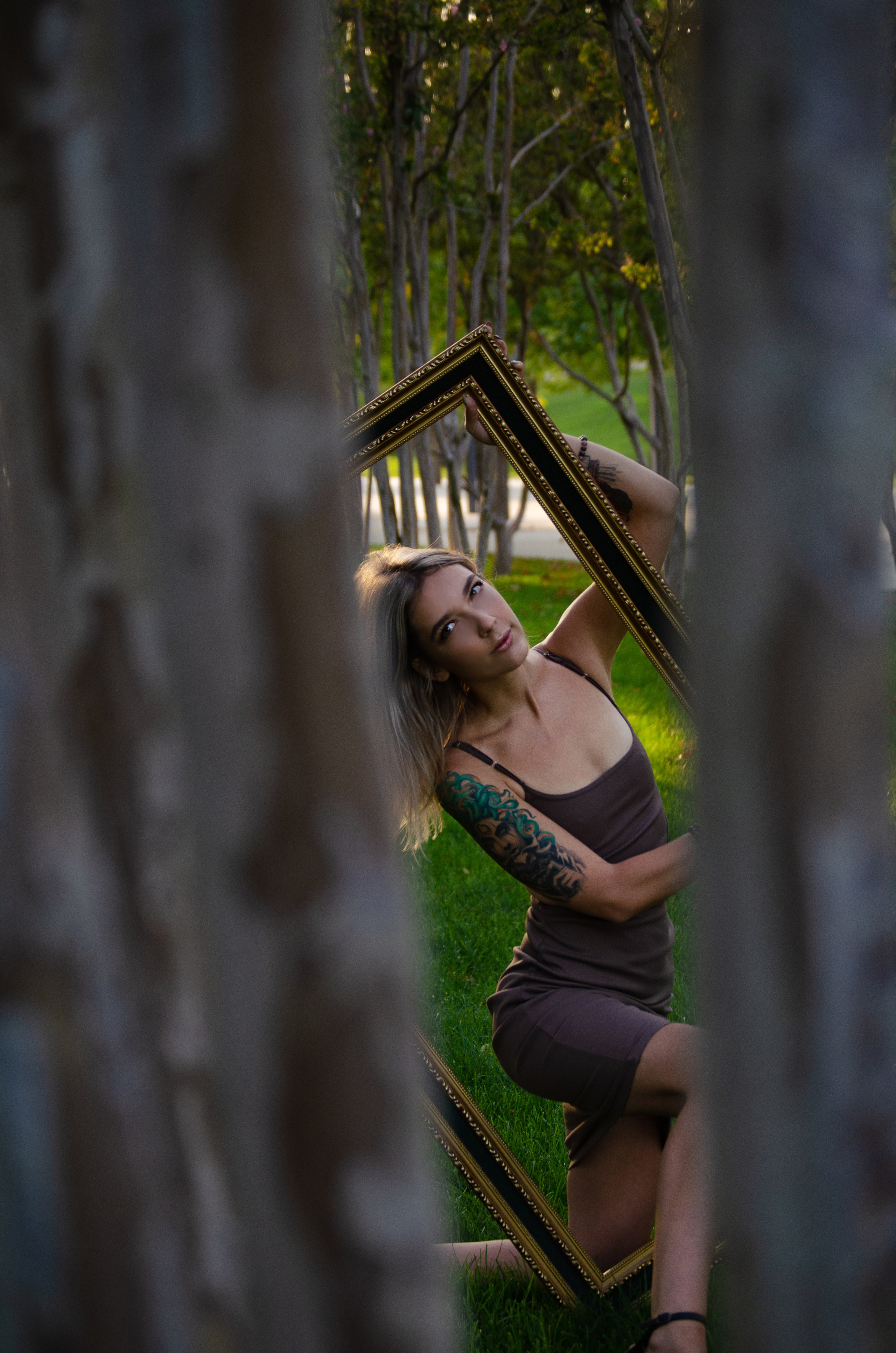 Диана в парке. Портретный фотограф в Краснодаре Юлия Кудряшова