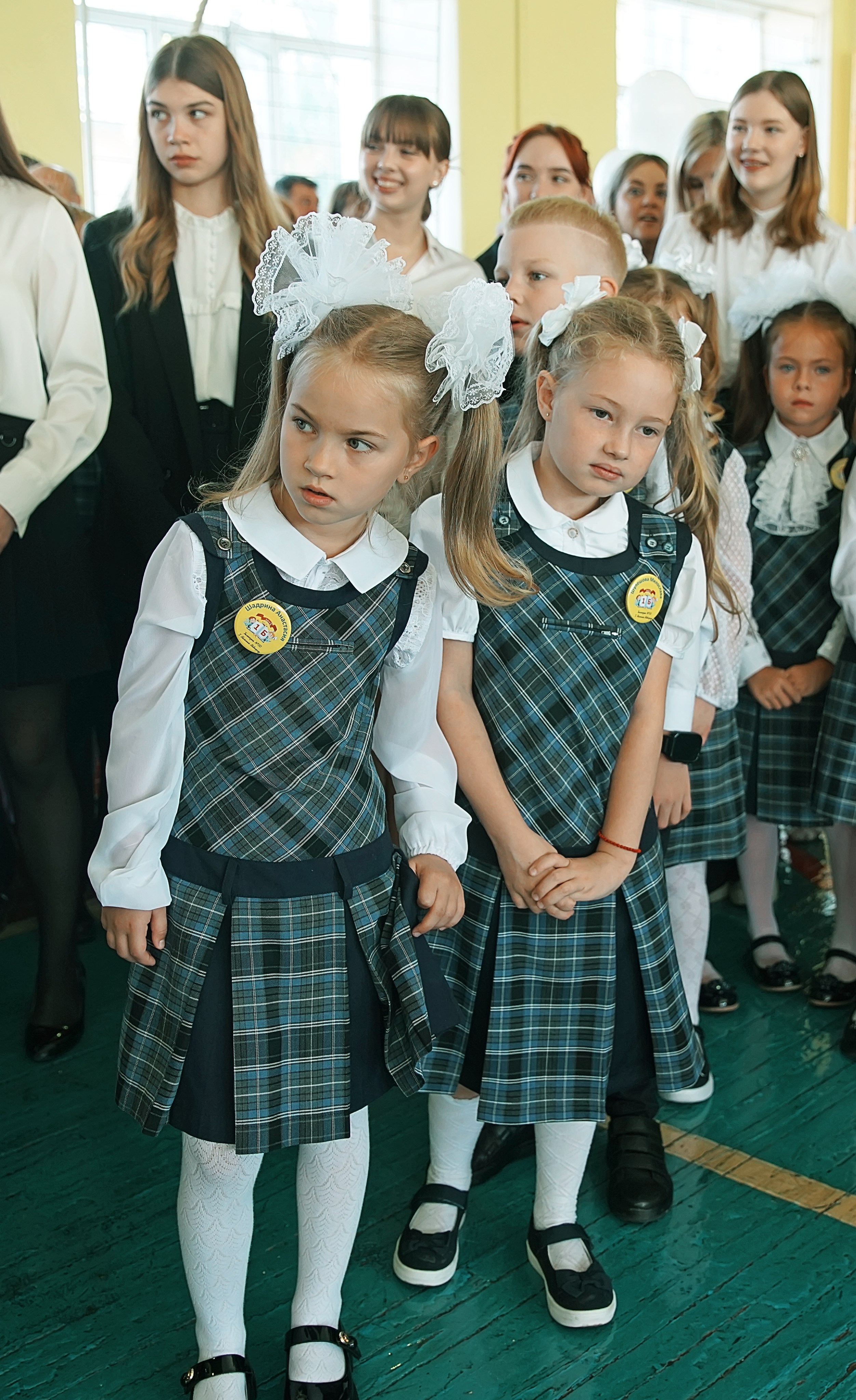 Первый класс линейка, в классе, портреты. Семейный и детский фотограф в Нижнем Новгороде