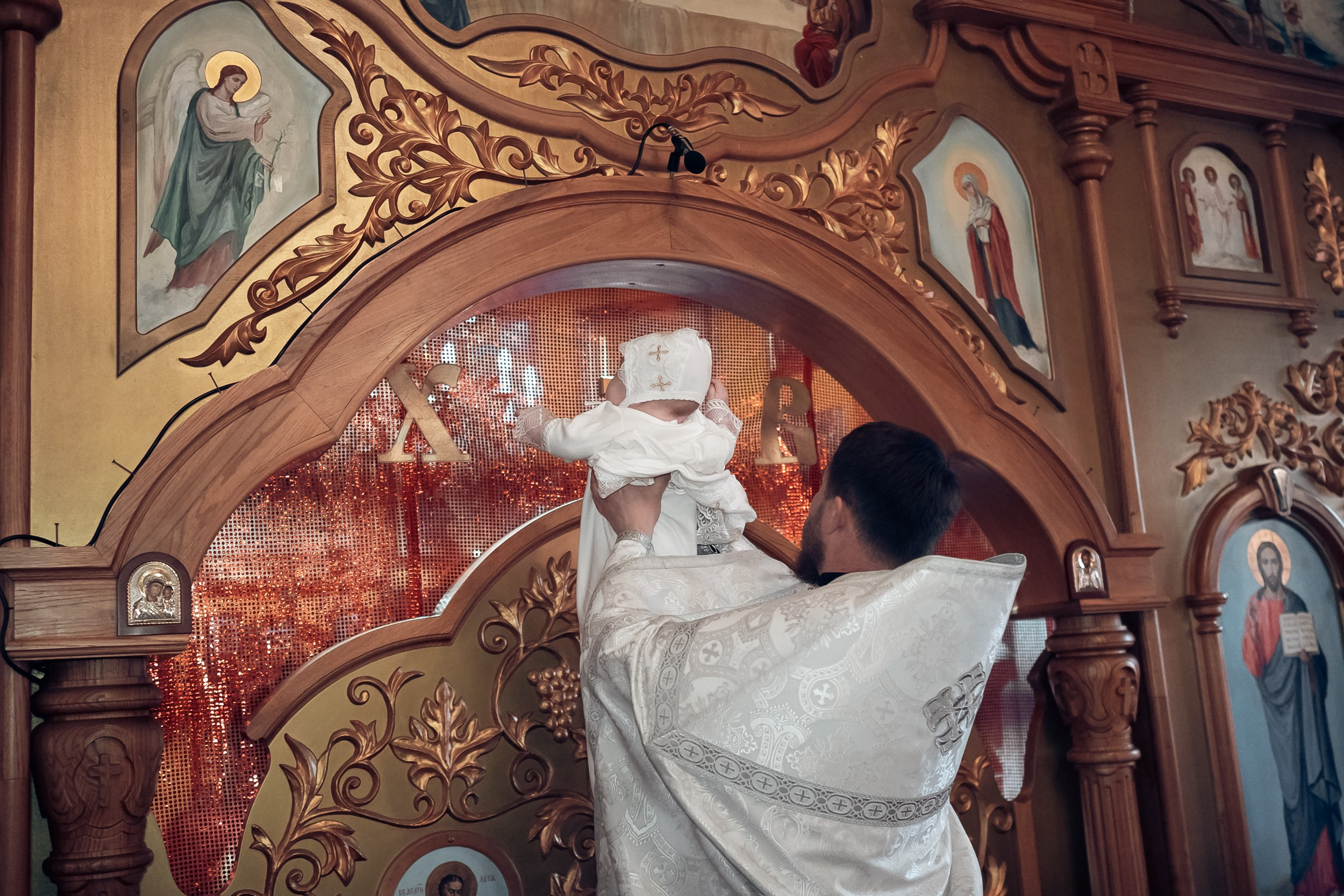 Крещение в храме Прп.Сергия Радонежского с. Орлиное. Церковный фотограф Севастополь