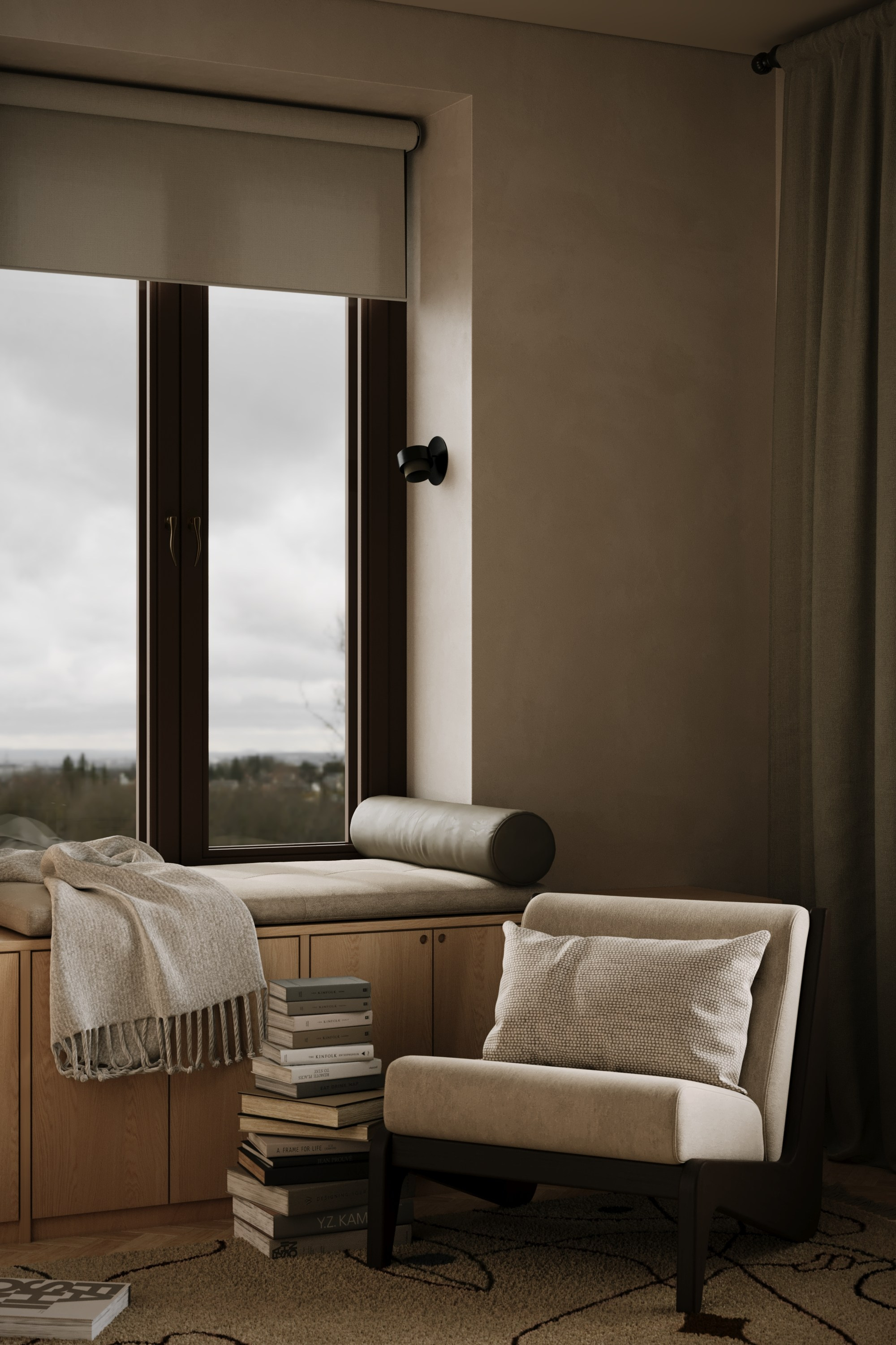 дизайн загородного дома, современный стиль, архитектура, дизайн кабинета, уютный минимализм, природные материалы 