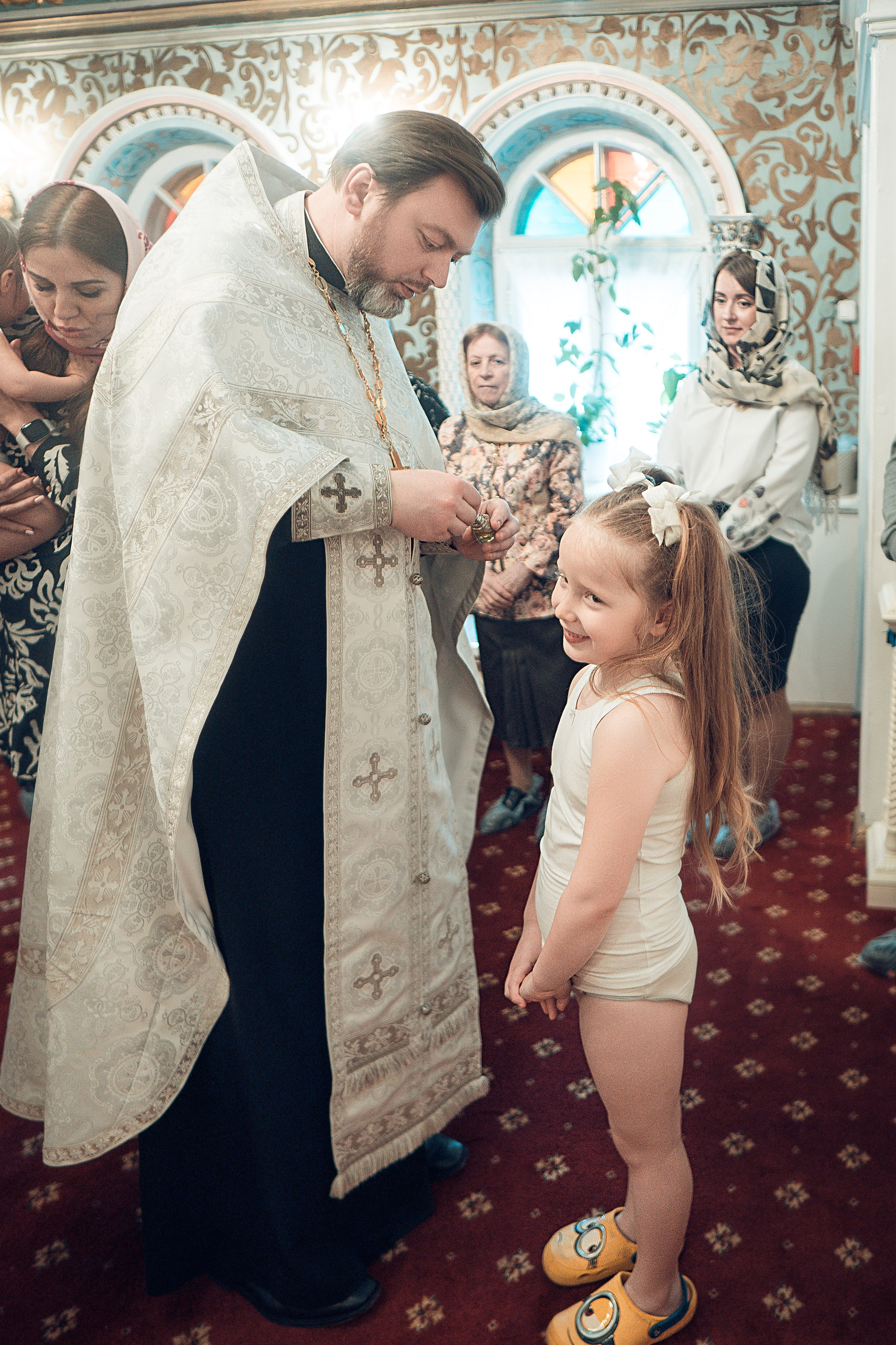 Таинство Крещения Артема, Ангелины и Адрианы