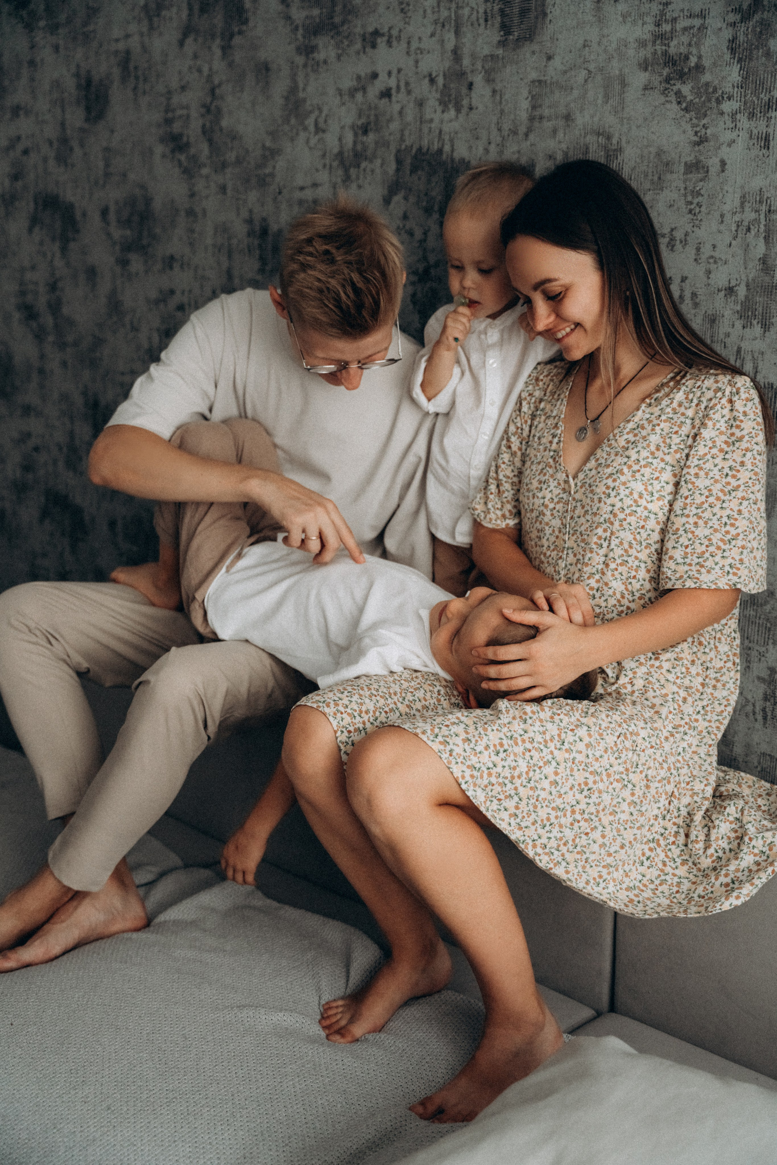 Вика, Сергей, Ян и Сава. Фотограф Мария Миллс | Минск