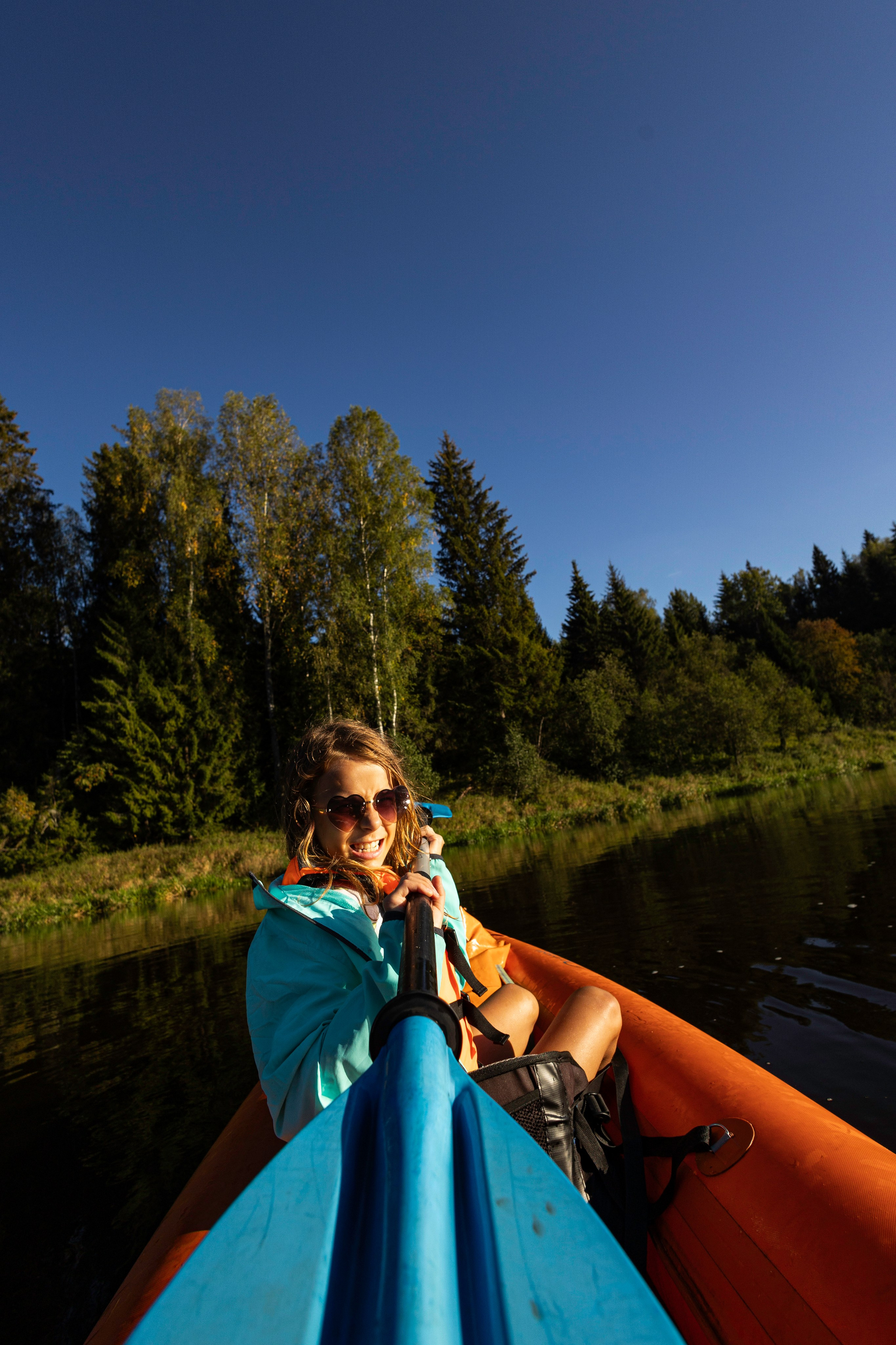 Катя в походе