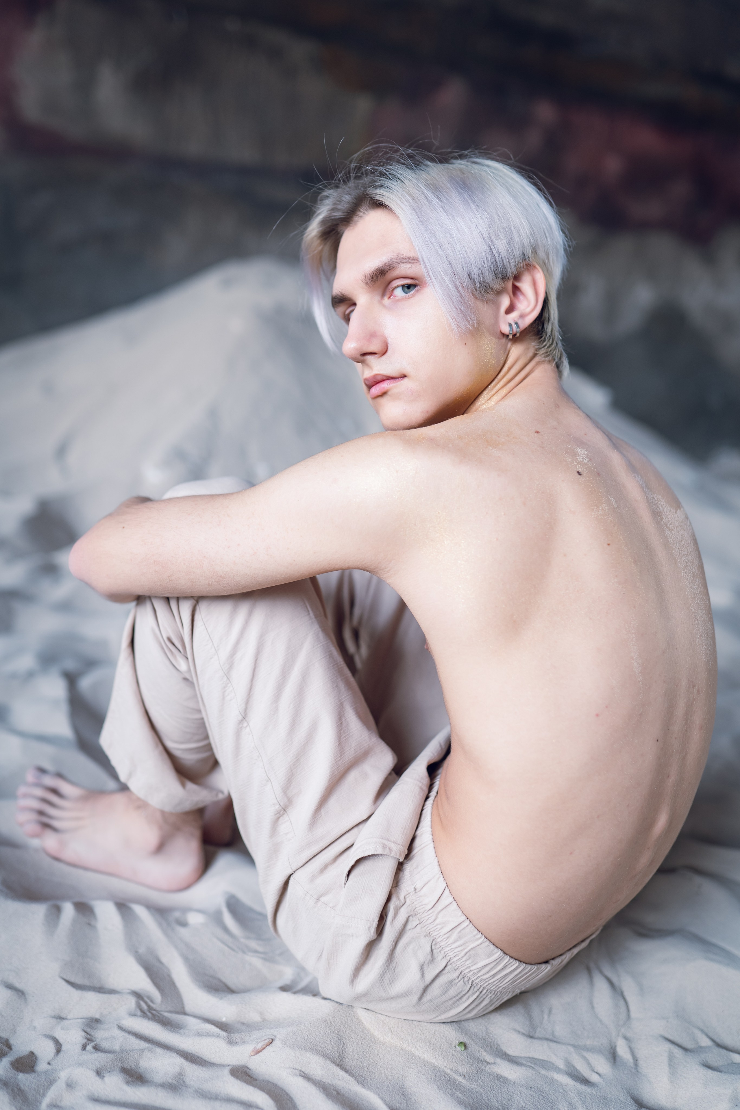 Крас в песке. Фотосессия в Спб в студии, фотограф Панютина Марина