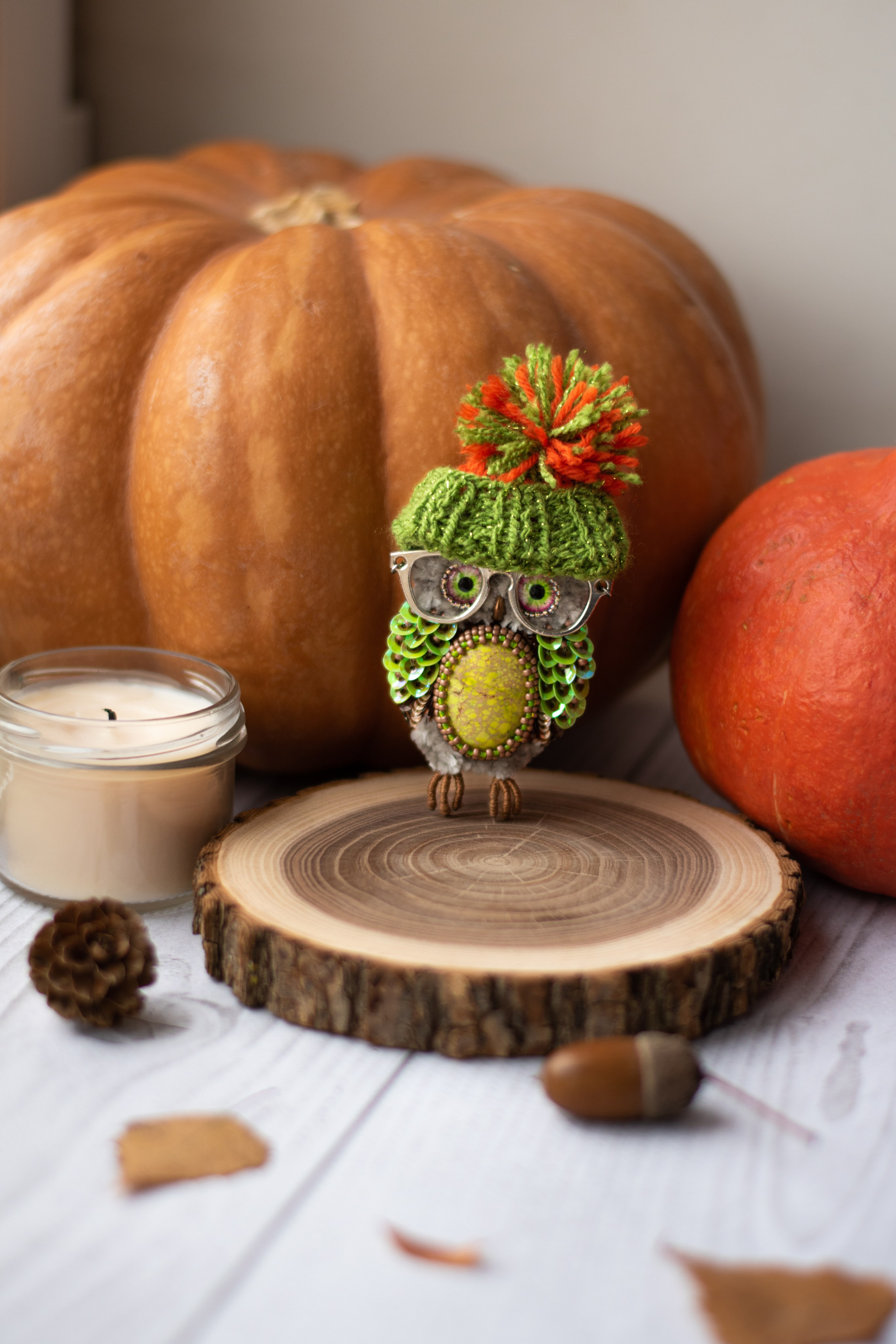 Брошь ручной работы «Совушка». Фотограф Санкт-Петербург | Дарья Першина