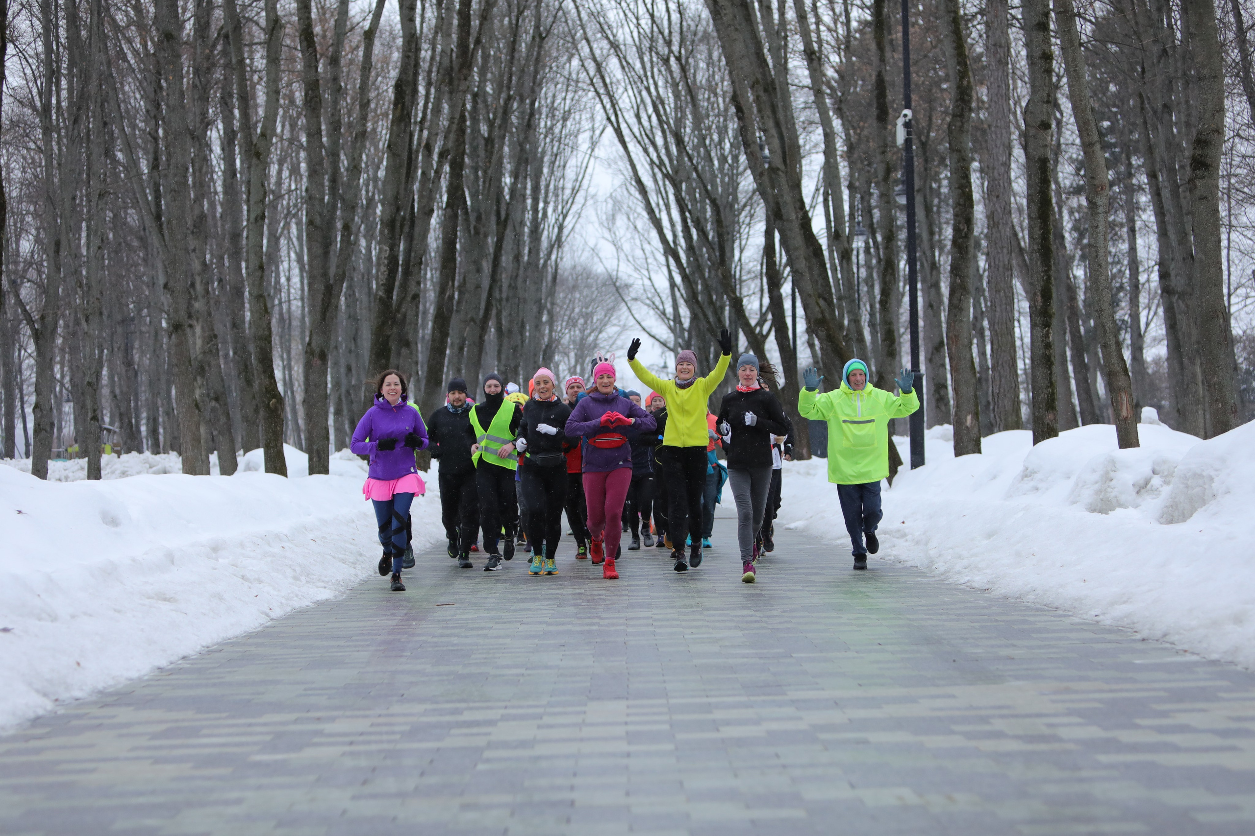 Забег 8 Марта, Речной вокзал. Фотограф Сергей Ловкий