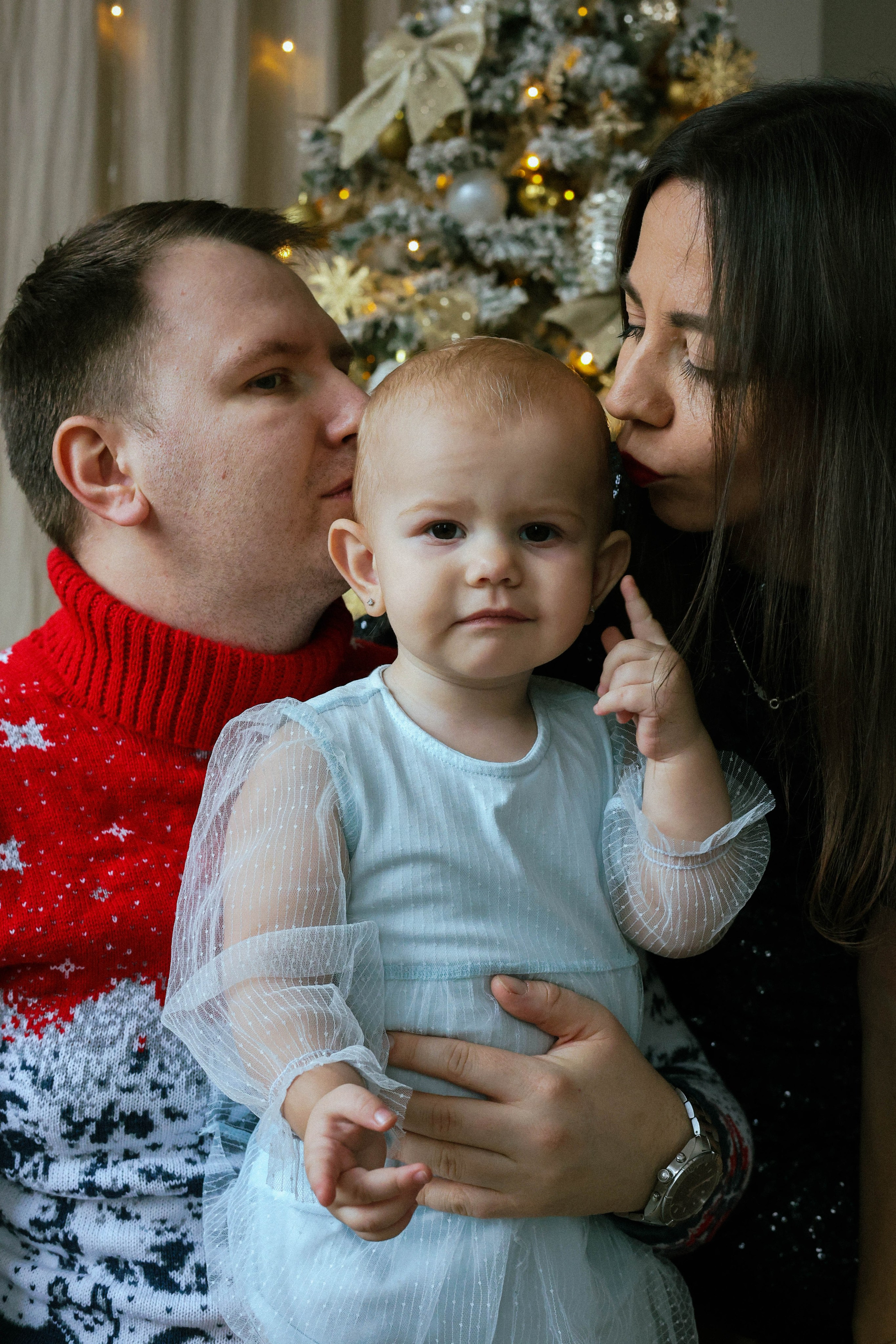 Новогодняя история «Ирина и ее семья». Фотограф в Москве Анастасия Калинина