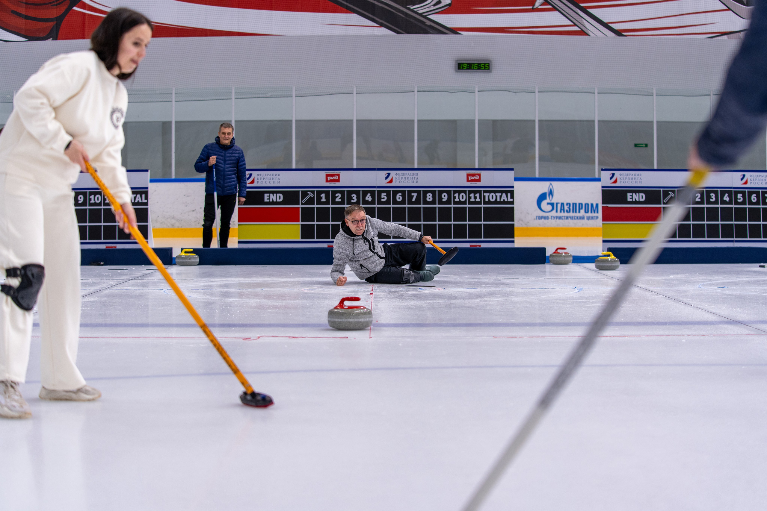 Керлинг для компании Р-Фарм. Репортажный фотограф в Красной Поляне и Сочи Павлюченко Екатерина