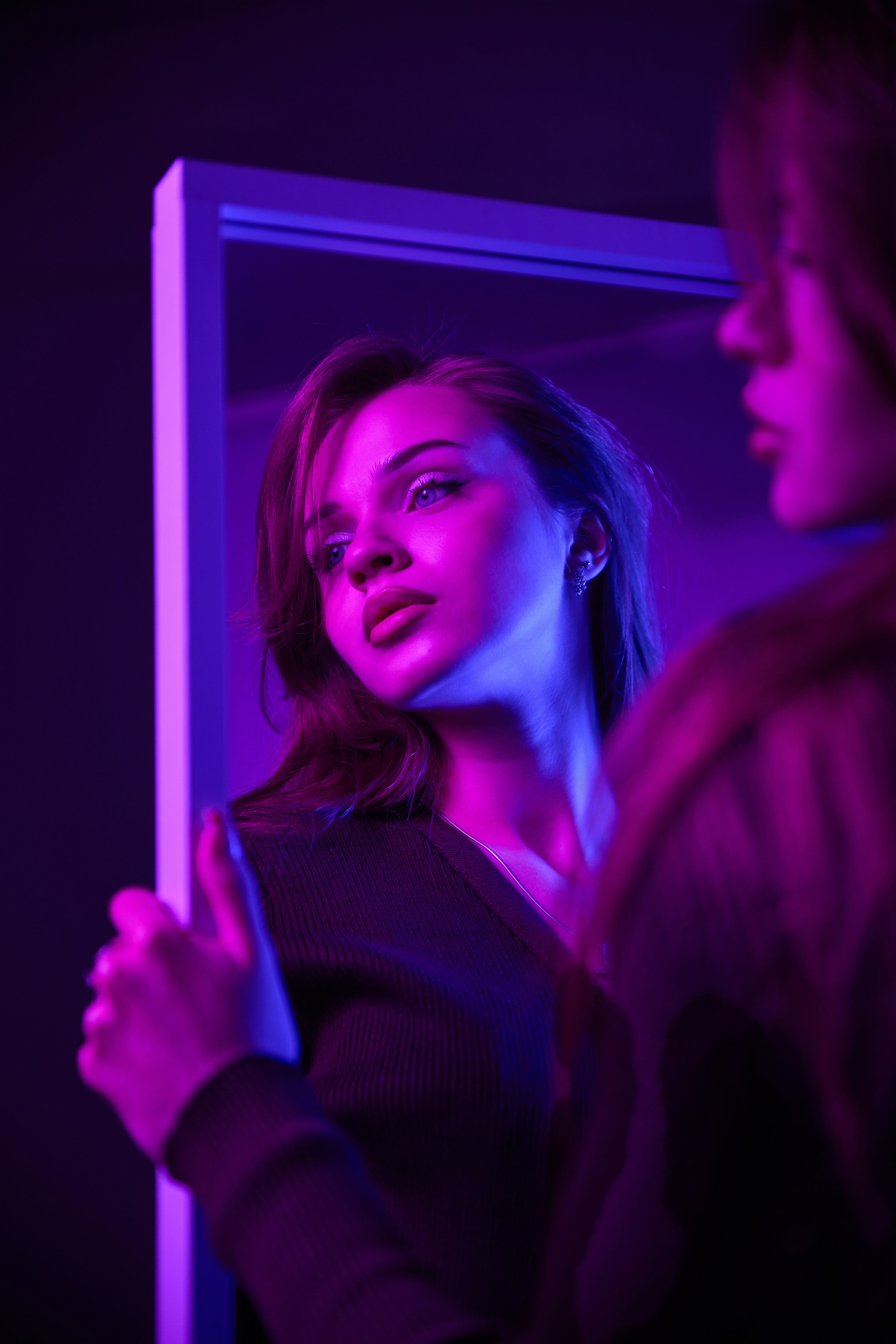 СТУДИЯ «ВСЕ В КАДРЕ». ЦВЕТНОЙ СВЕТ. КАТЯ. Фотограф Татаринов Андрей (Донецк / Макеевка)