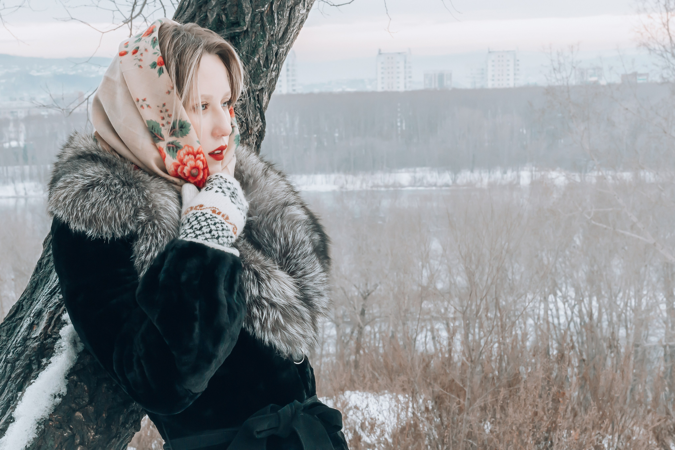 Зима. Фотограф в Новокузнецке