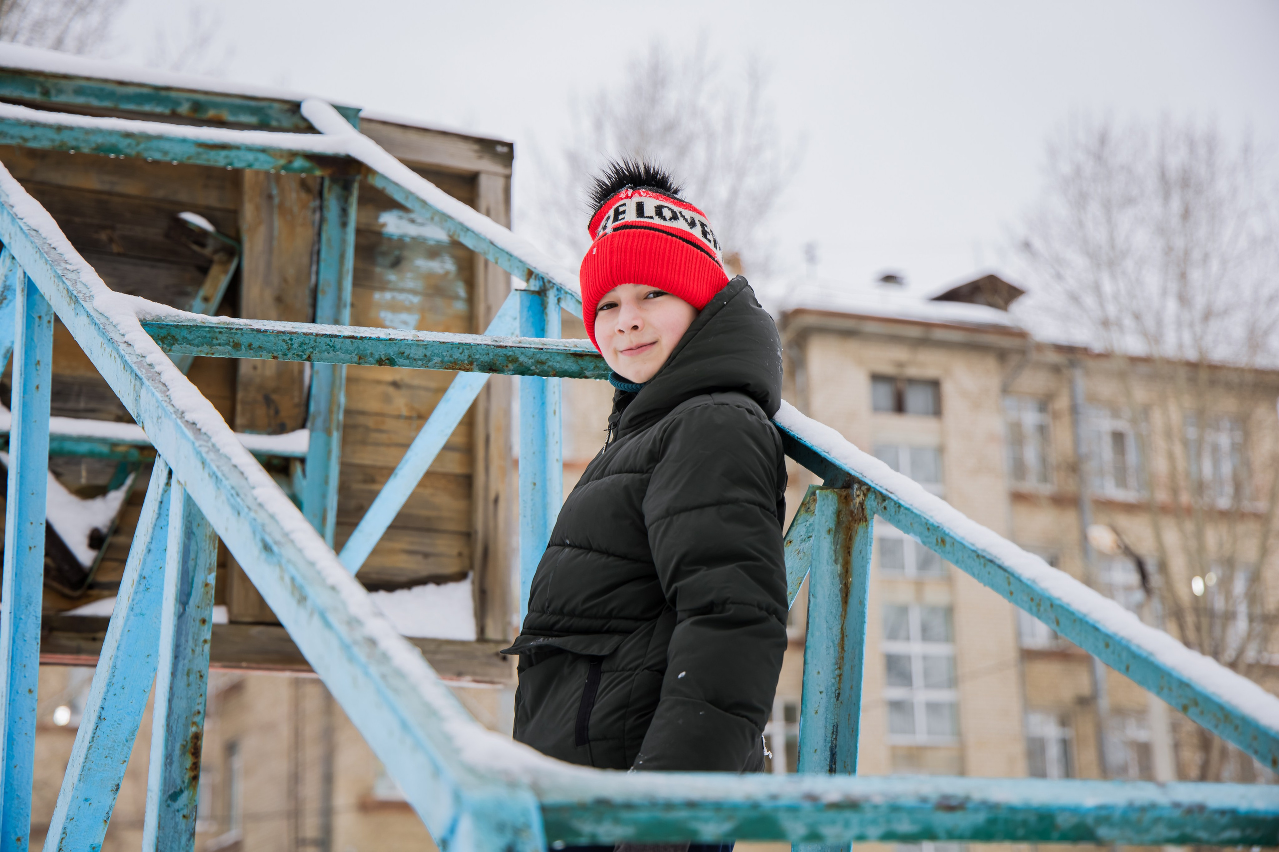 Зимняя фотосессия для выпускников начальной средней школы