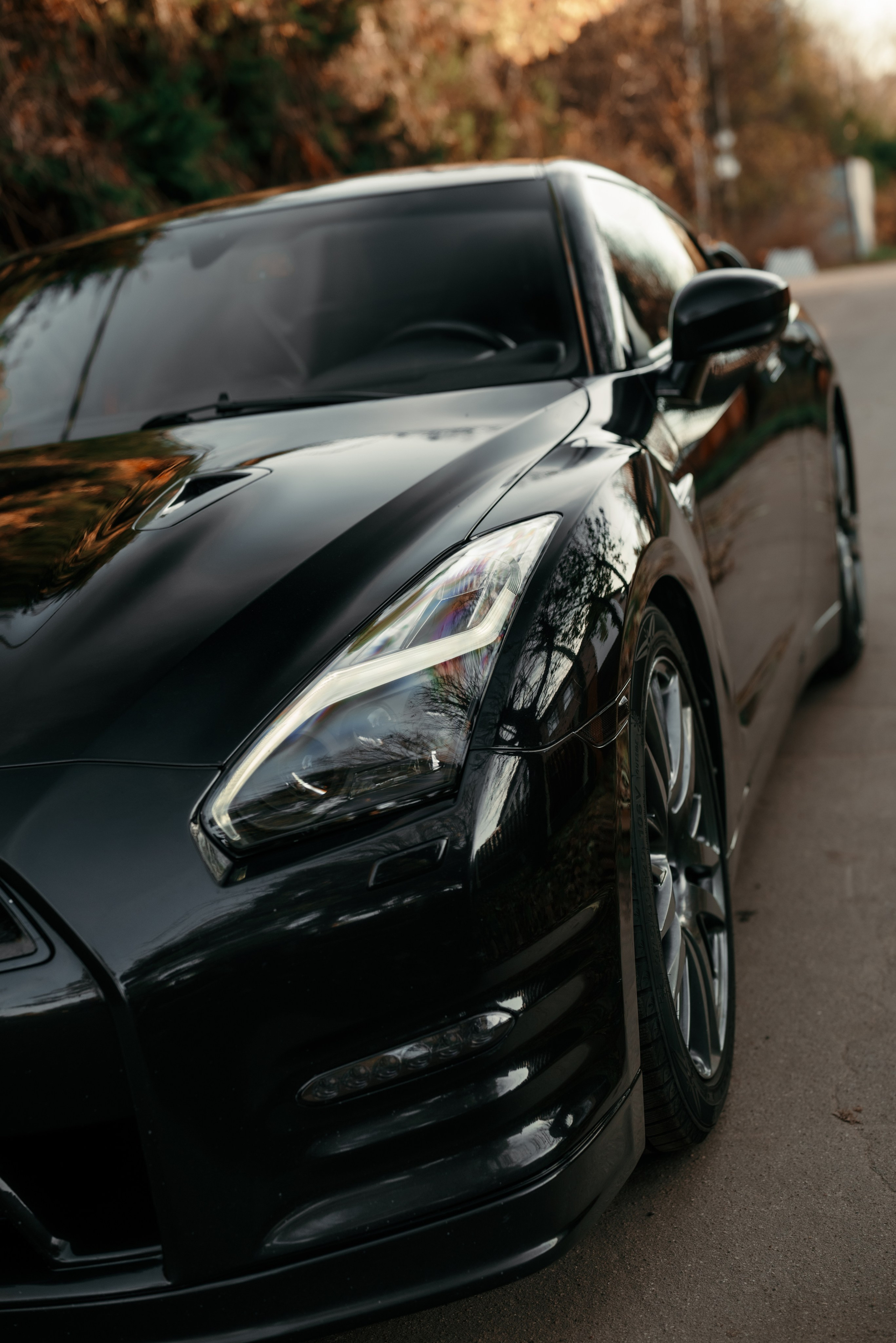 Nissan GT-R35 autumn vibe. DeLorein