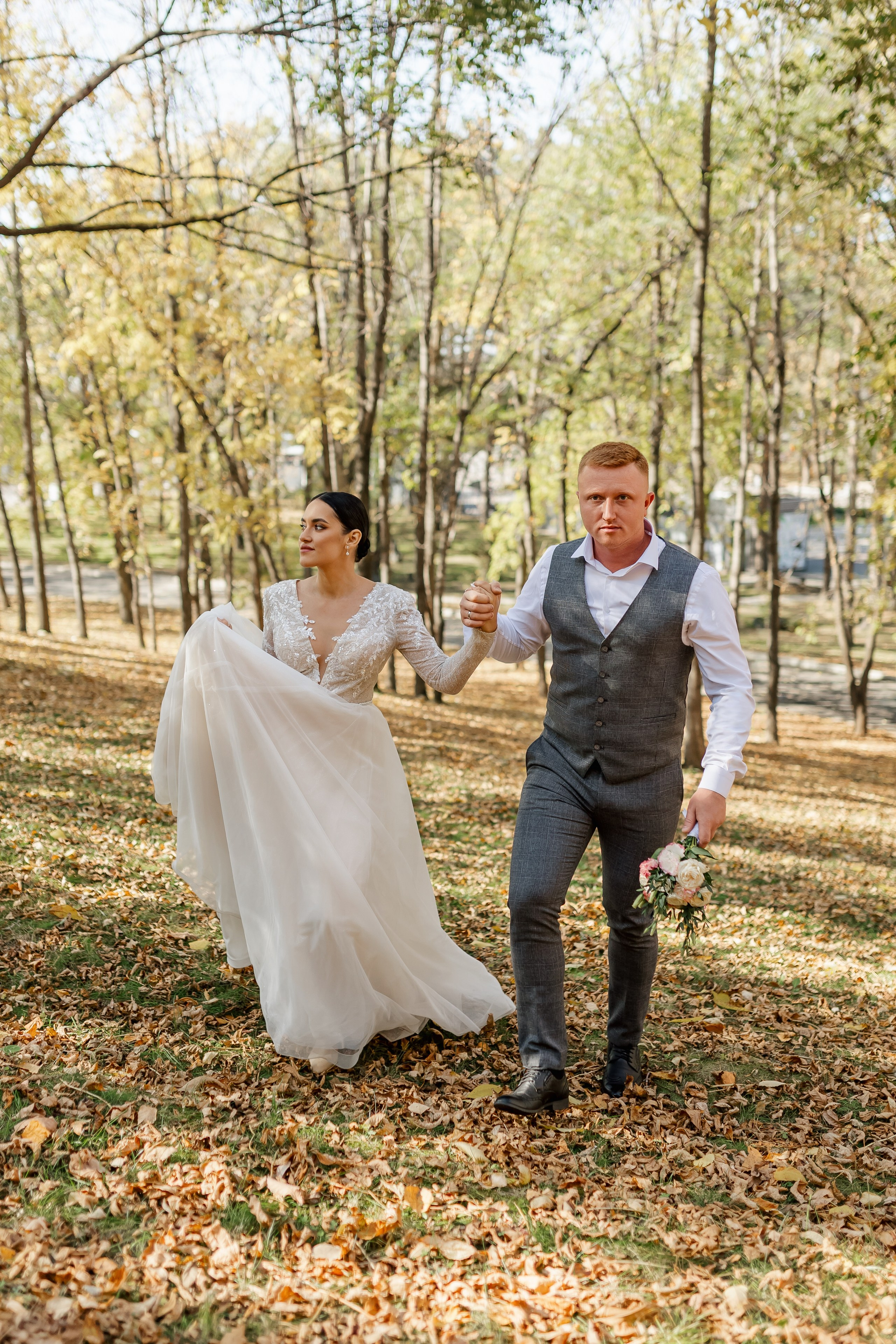 Степан и Алина. Красивая осенняя прогулка. Свадебный фотограф в Хабаровске