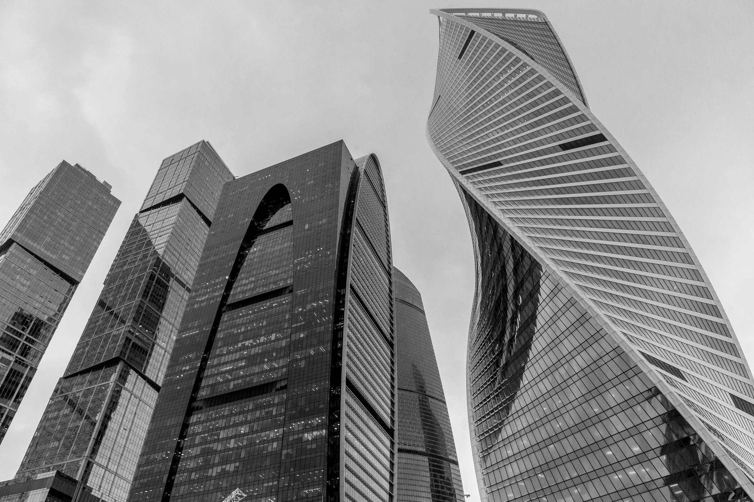 Формы и архитектоника башен ММДЦ. Проект фотографа Александра Высокина — «Фотоархитектоника»