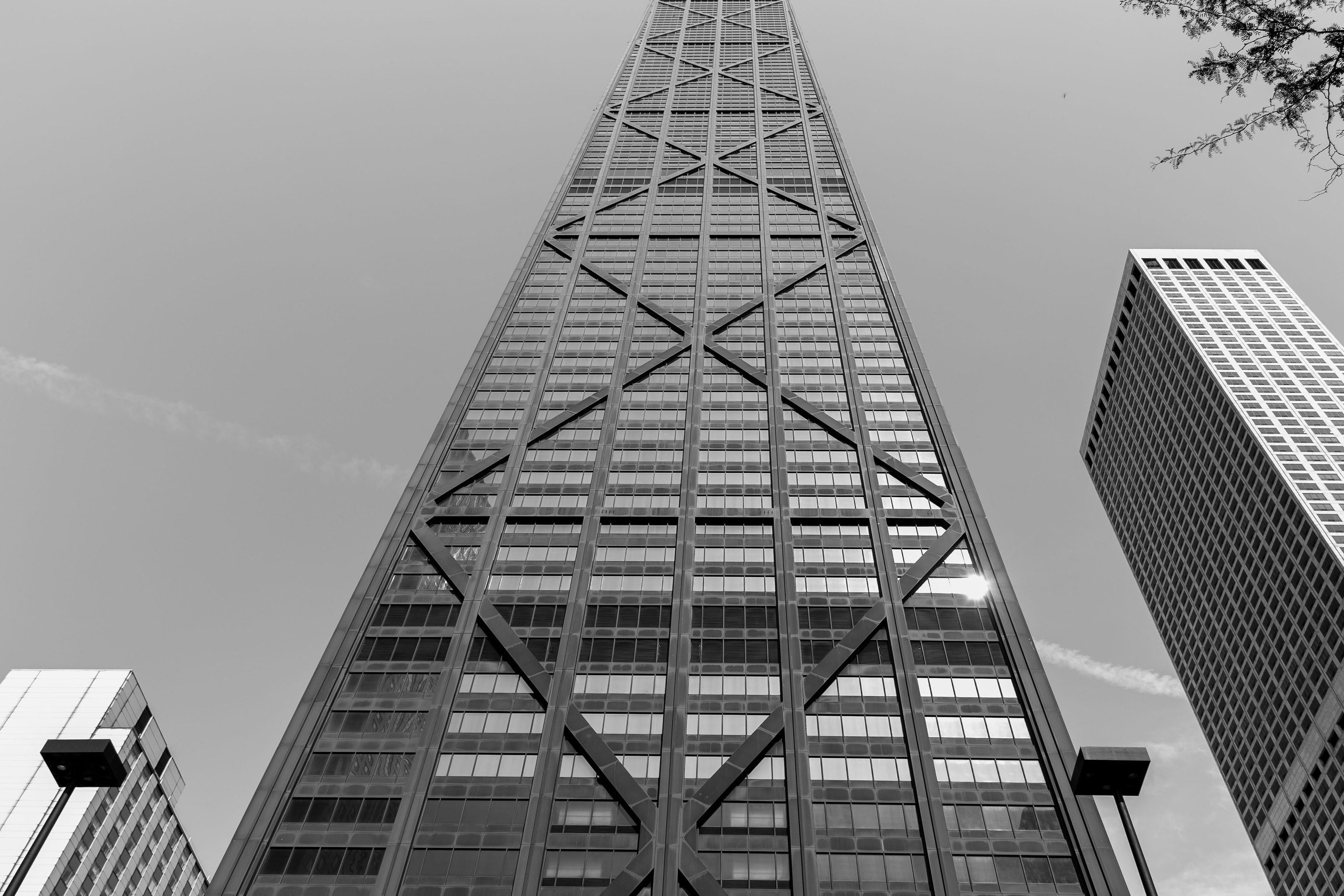 Формы и архитектоника зданий и сооружений города Чикаго в штате Иллинойс в США