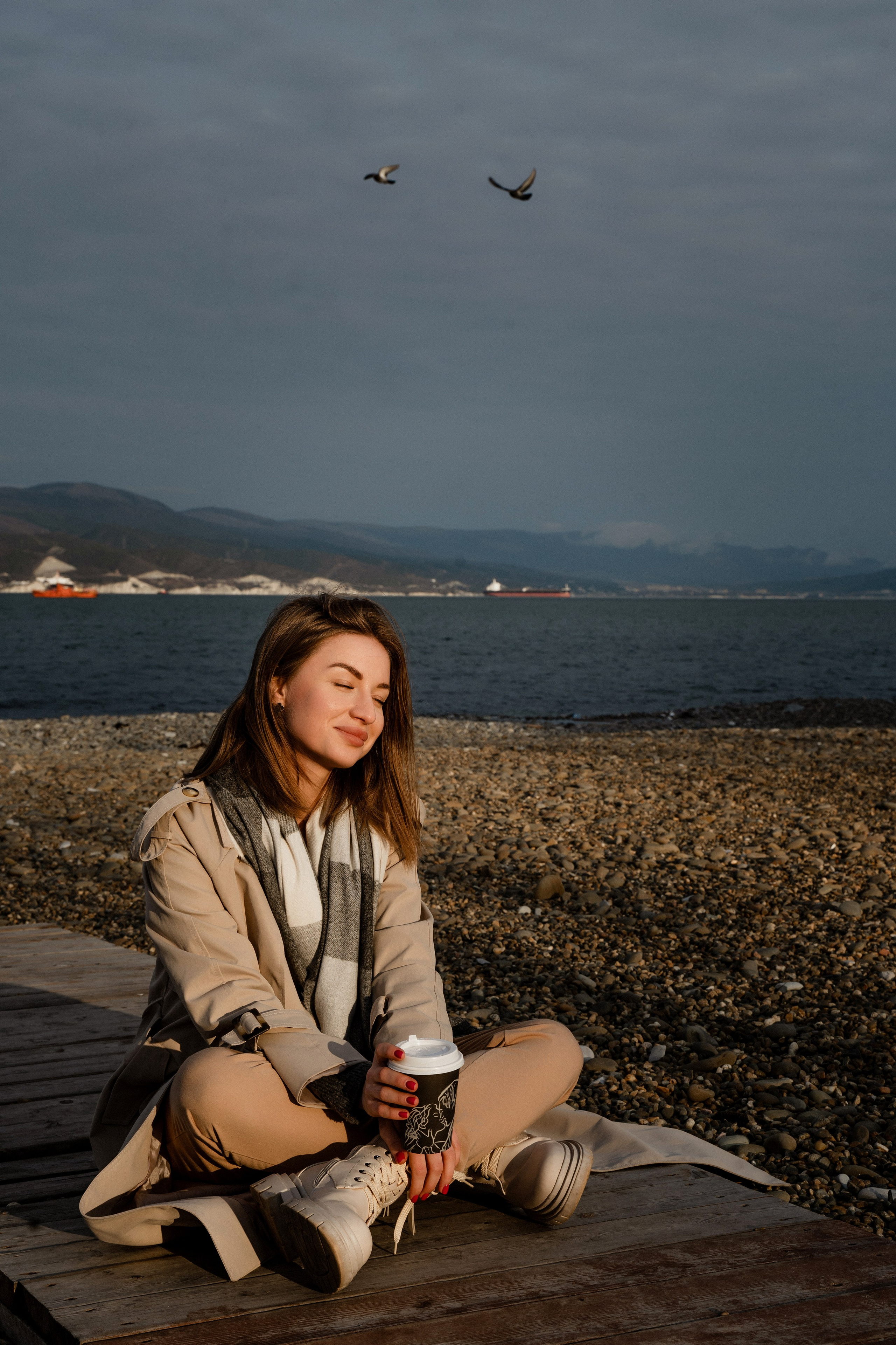 Осенняя фотосессия у моря в Новороссийске. Фотограф Екатерина в городе Новороссийск