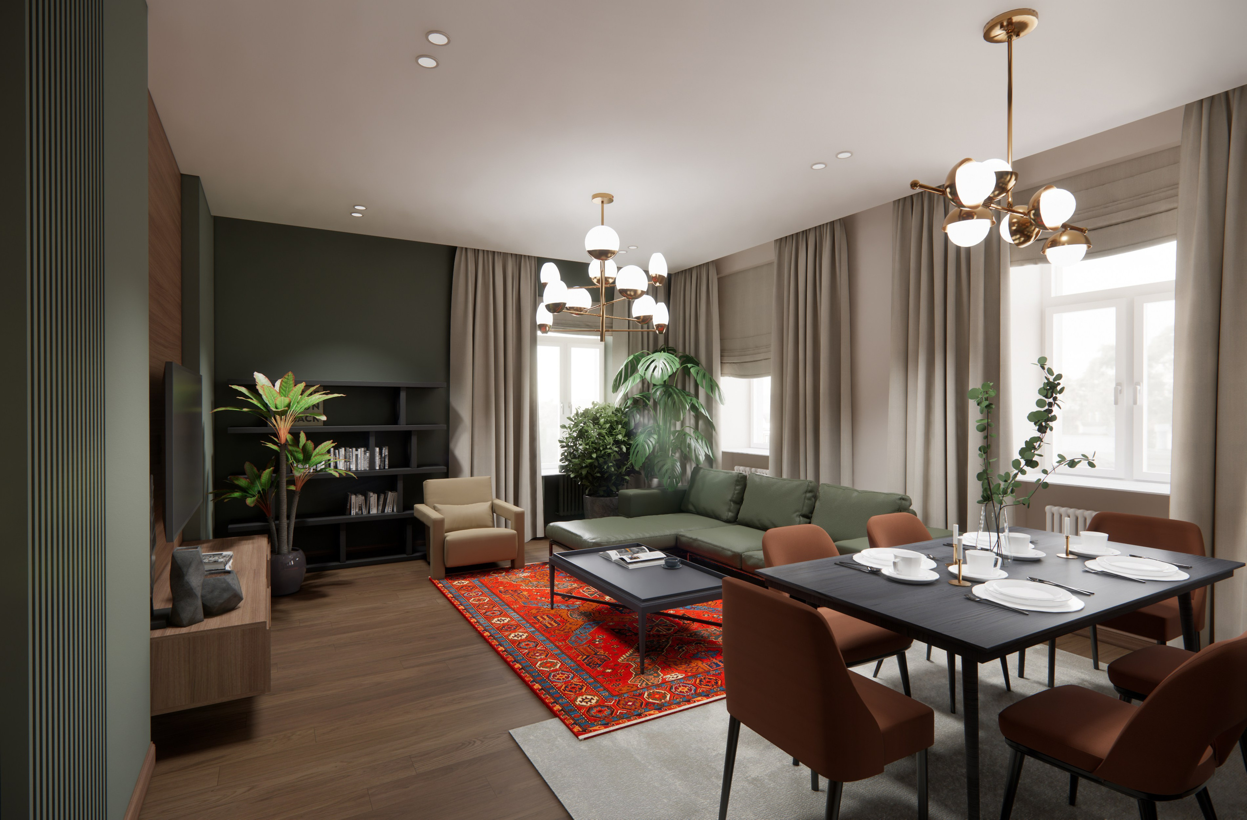 Квартира М. Дизайн интерьеров Краснодар