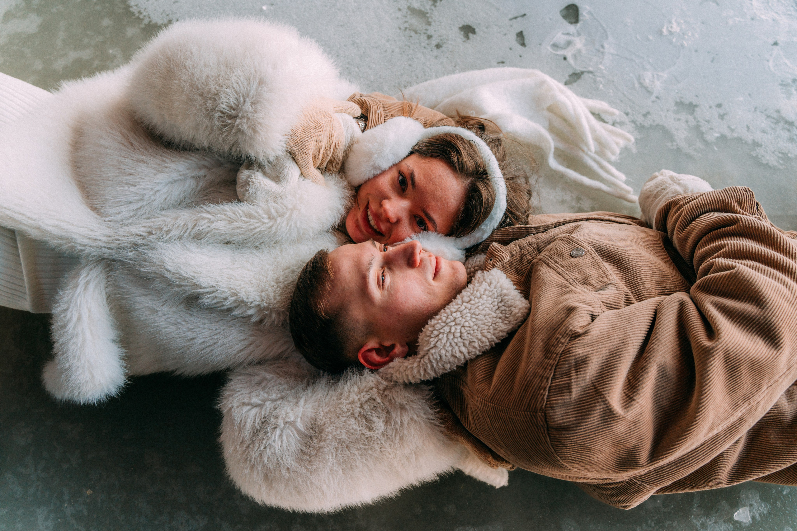 Лавстори на льду по рекам и каналам Санкт-Петербурга