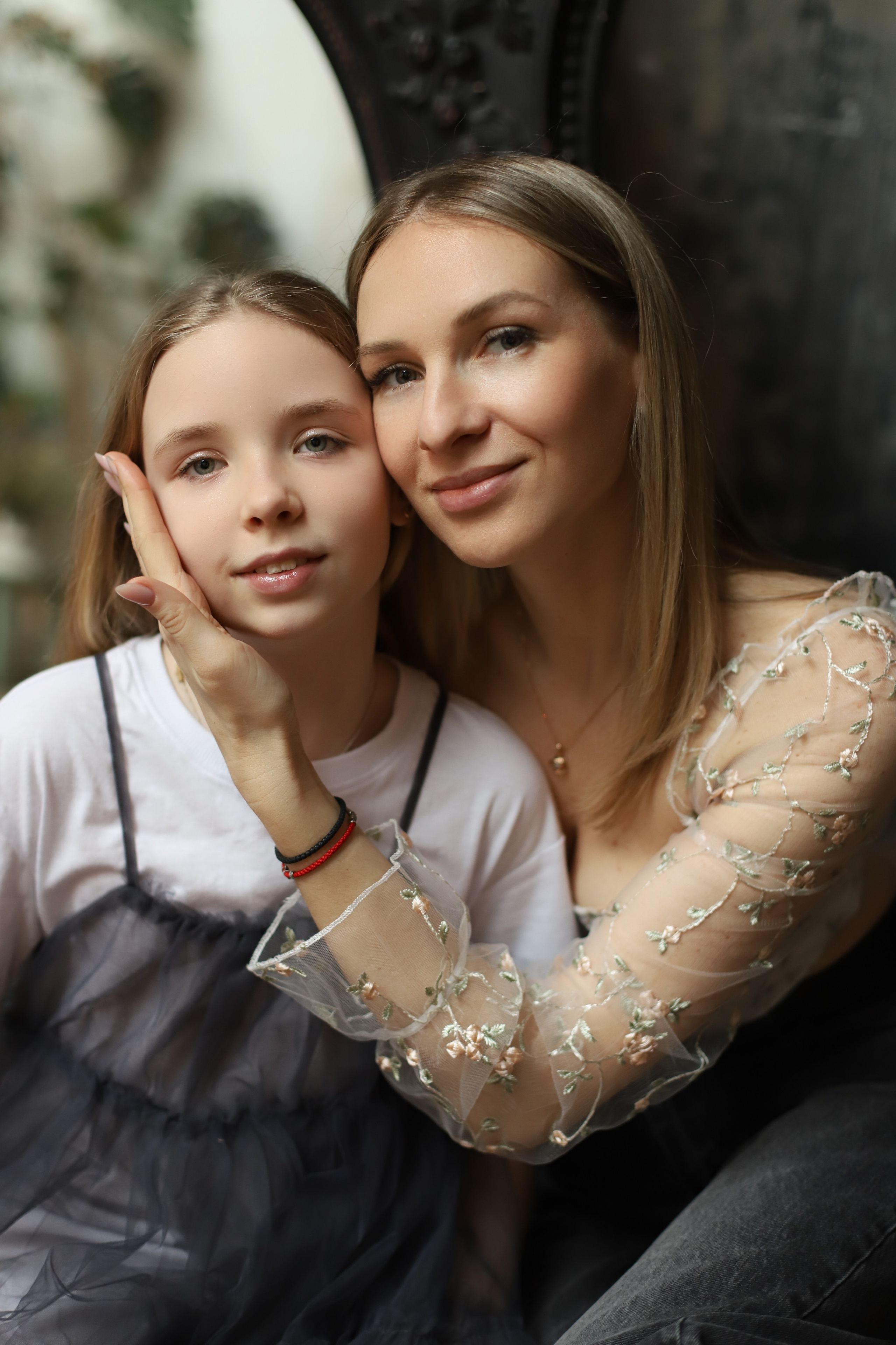 Мама+дочка в атмосферной студии). Фотограф в Москве Елена Дроботя