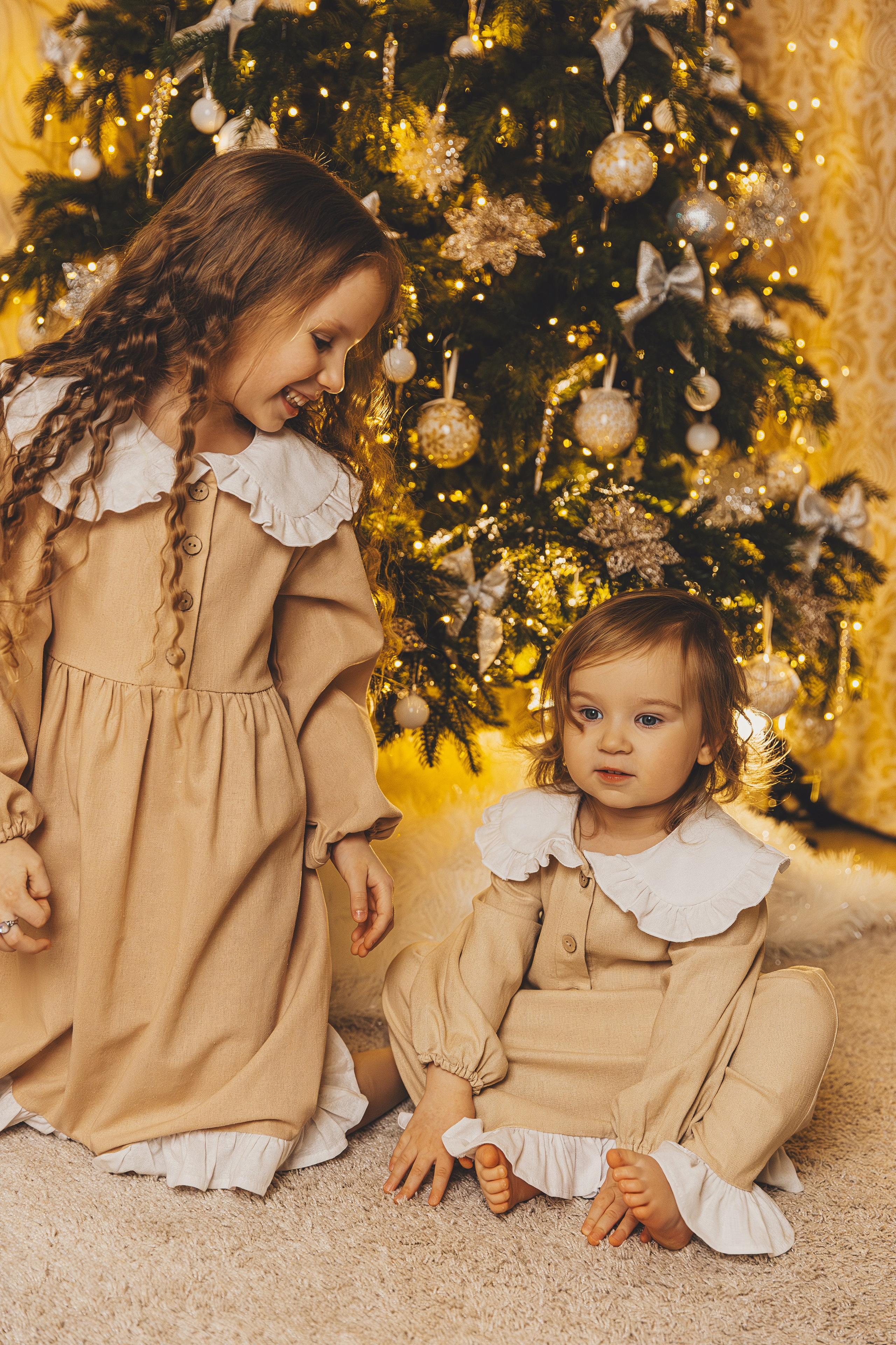 Семейная новогодняя домашняя фотосессия. Семейный и женский фотограф в Москве Надежда Воробьева