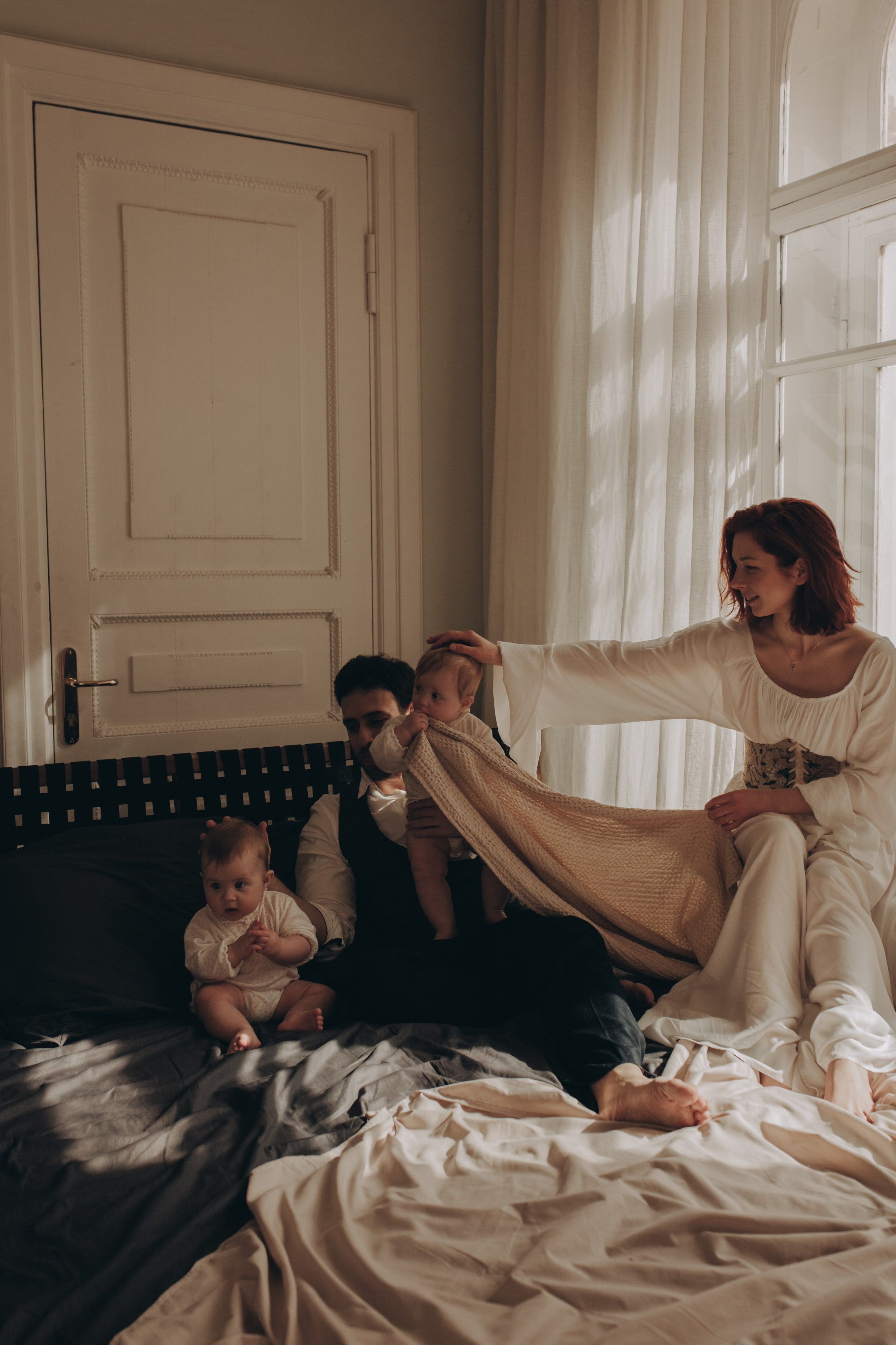 Маша, Саша и малышки. Семейный фотограф Полина Сарина Москва